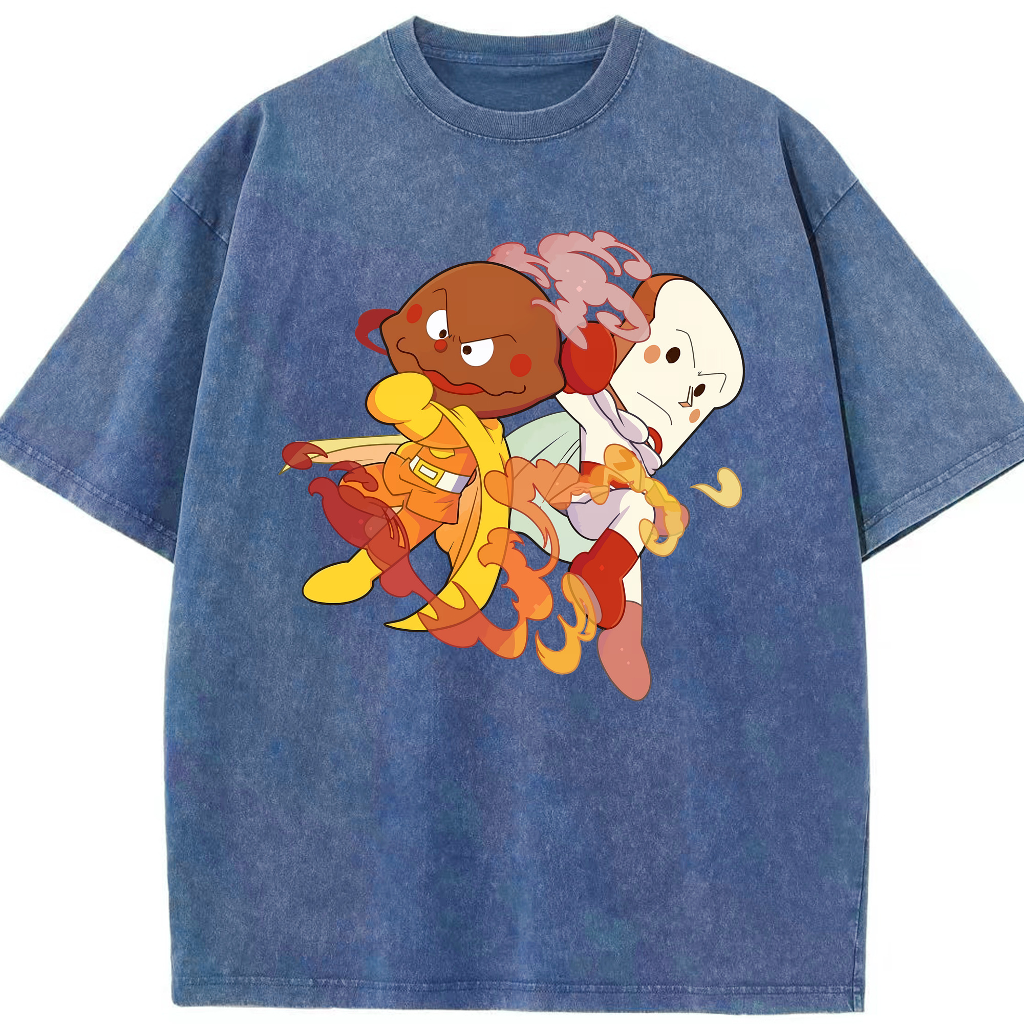 （画像用） アンパンマン Anpanman 綿100% ヴィンテージ風 半袖Tシャツ（フロントプリント）
