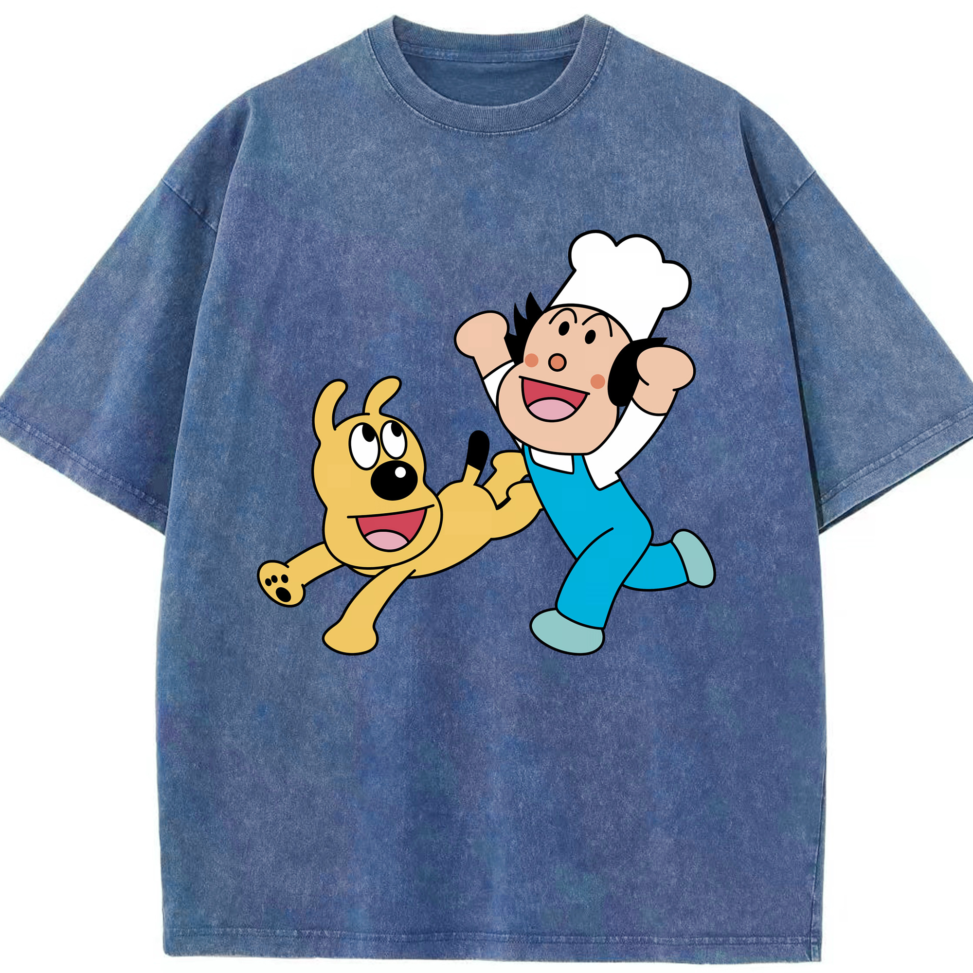 （画像用） アンパンマン Anpanman 綿100% ヴィンテージ風 半袖Tシャツ（フロントプリント）