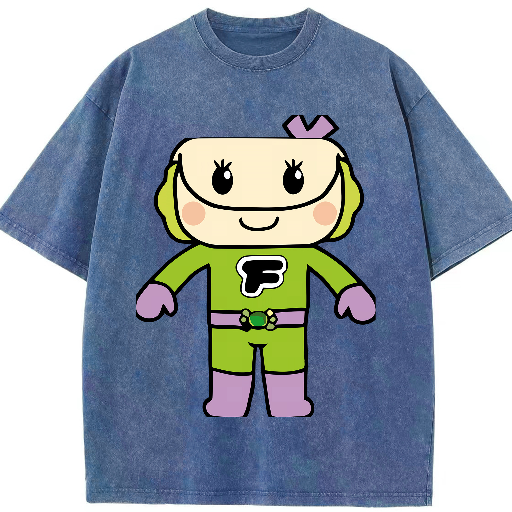 （画像用） アンパンマン Anpanman 綿100% ヴィンテージ風 半袖Tシャツ（フロントプリント）