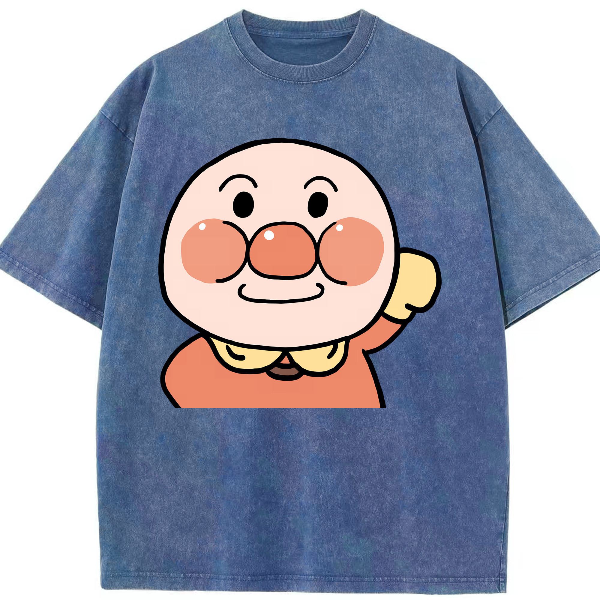 （画像用） アンパンマン Anpanman 綿100% ヴィンテージ風 半袖Tシャツ（フロントプリント）