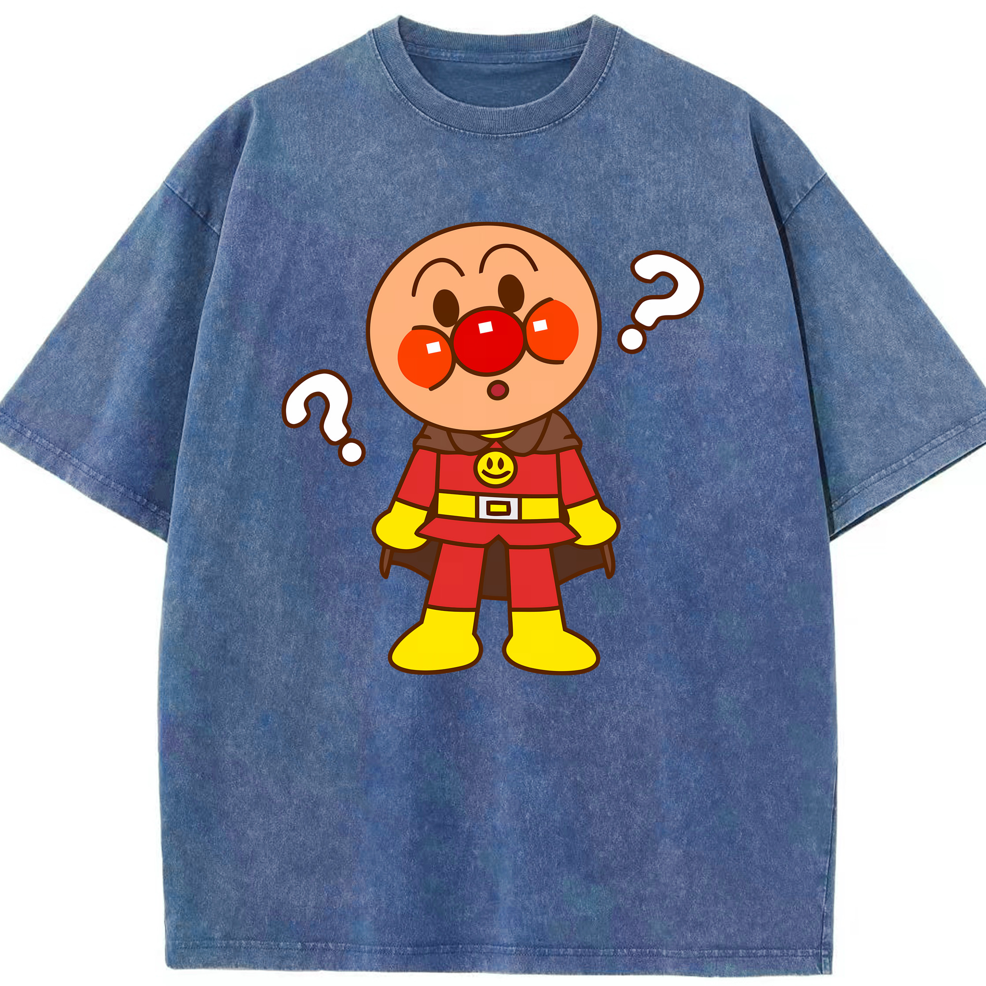 （画像用） アンパンマン Anpanman 綿100% ヴィンテージ風 半袖Tシャツ（フロントプリント）