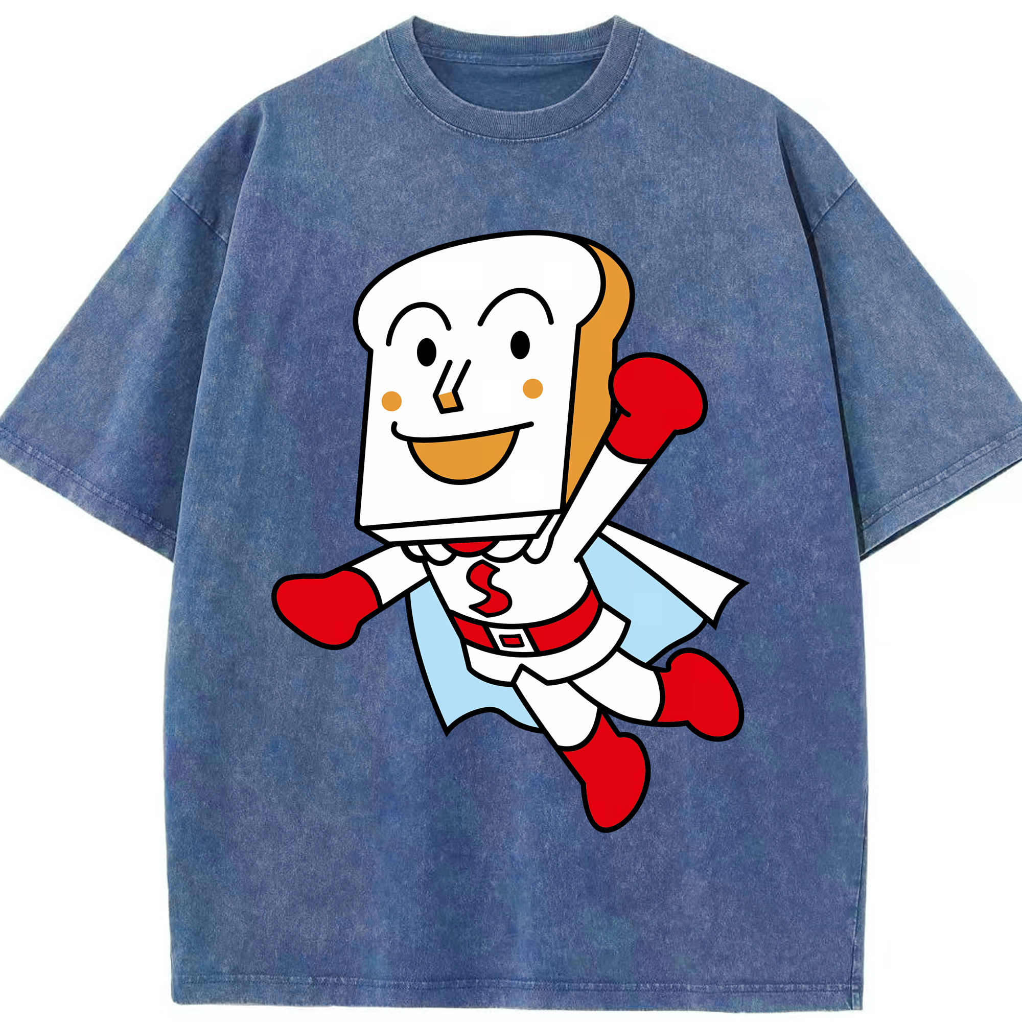 （画像用） アンパンマン Anpanman 綿100% ヴィンテージ風 半袖Tシャツ（フロントプリント）