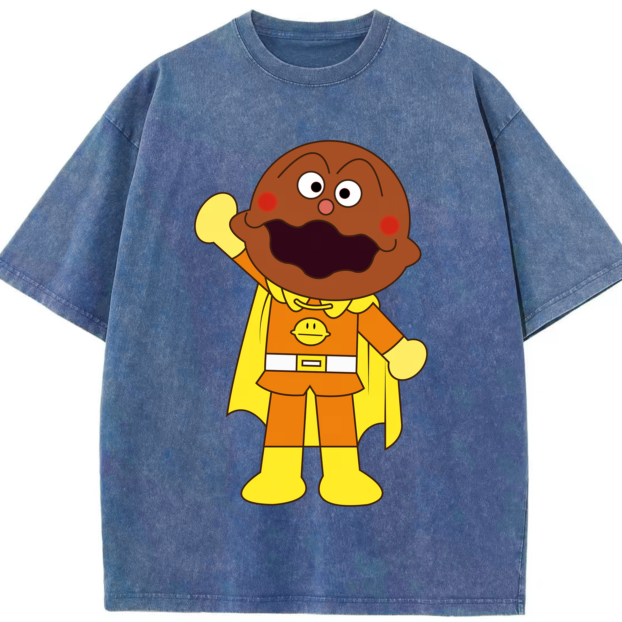 （画像用） アンパンマン Anpanman 綿100% ヴィンテージ風 半袖Tシャツ（フロントプリント）