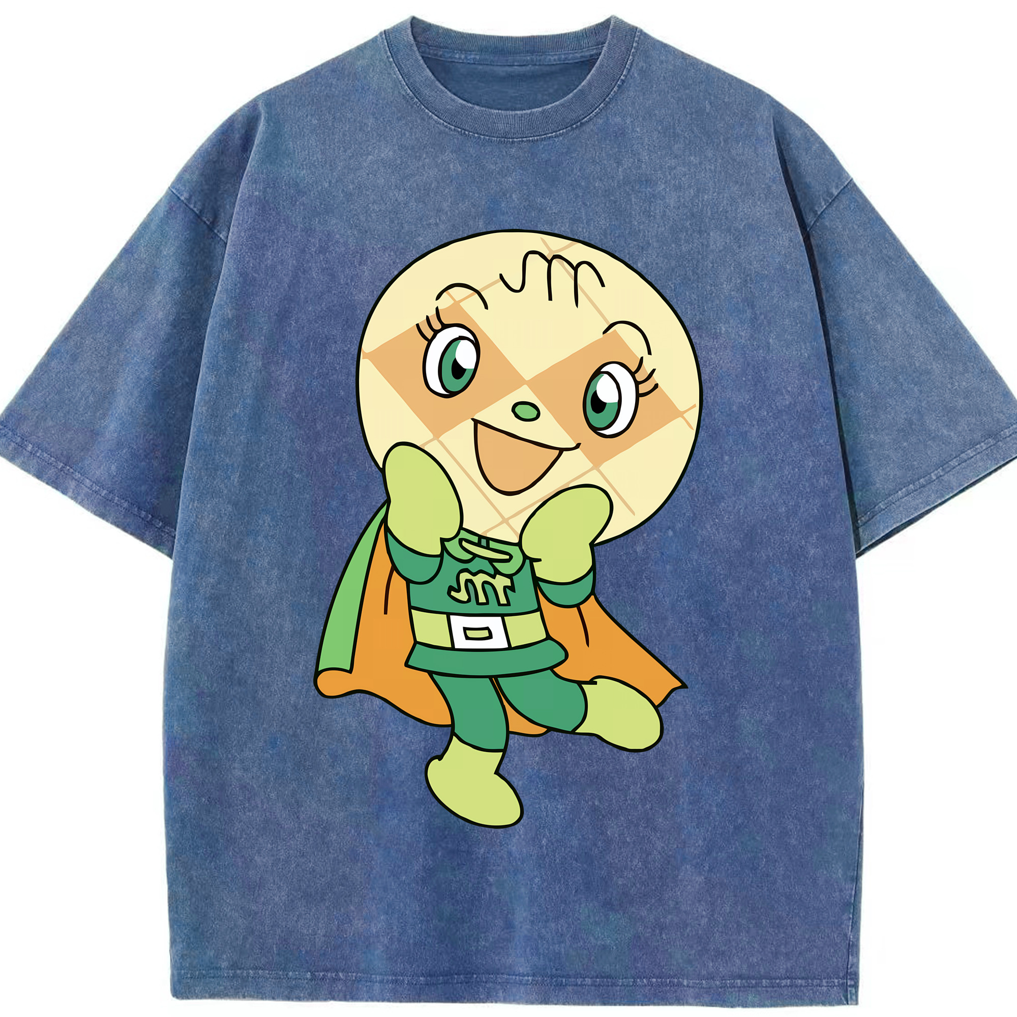 （画像用） アンパンマン Anpanman 綿100% ヴィンテージ風 半袖Tシャツ（フロントプリント）