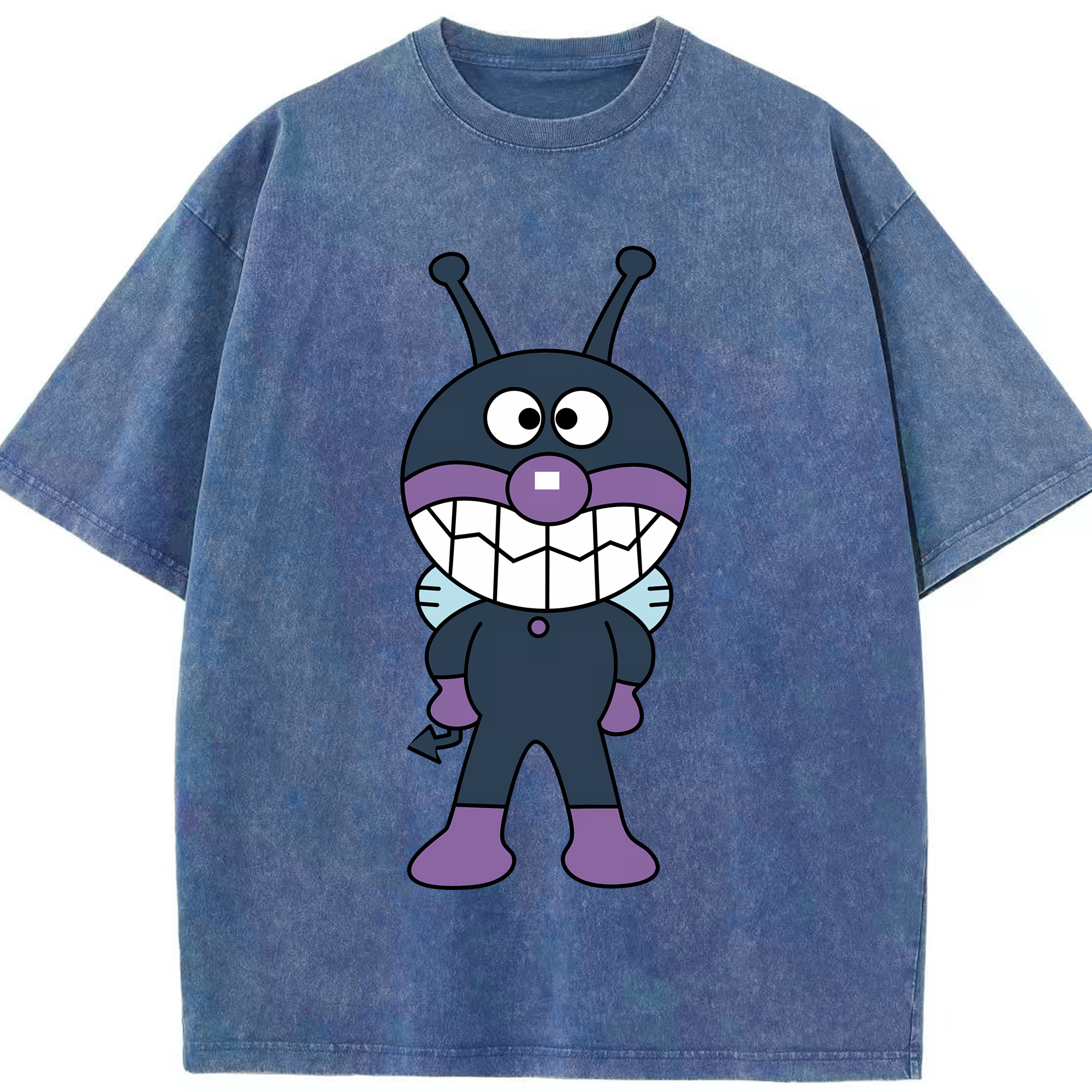 （画像用） アンパンマン Anpanman 綿100% ヴィンテージ風 半袖Tシャツ（フロントプリント）