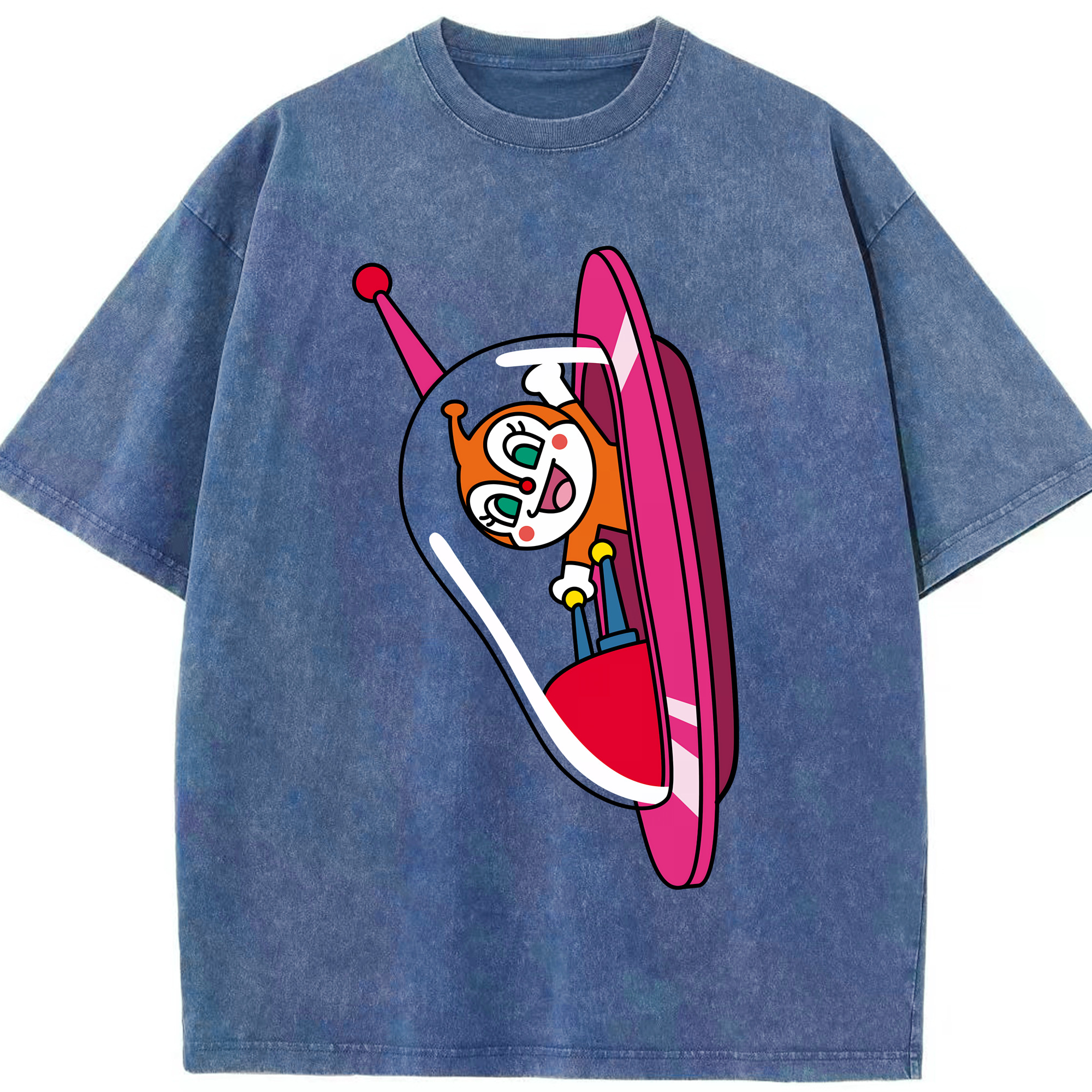 （画像用） アンパンマン Anpanman 綿100% ヴィンテージ風 半袖Tシャツ（フロントプリント）