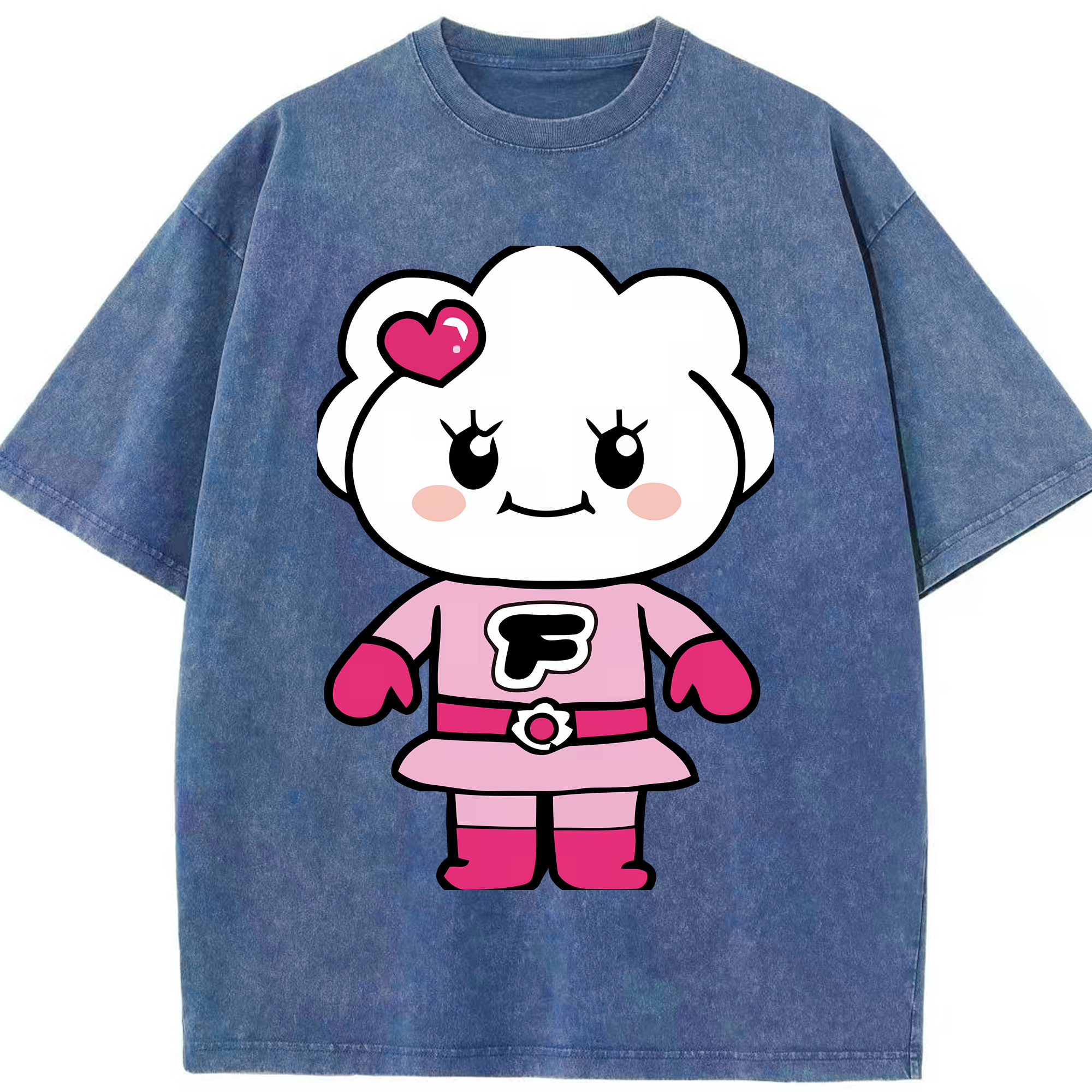 （画像用） アンパンマン Anpanman 綿100% ヴィンテージ風 半袖Tシャツ（フロントプリント）