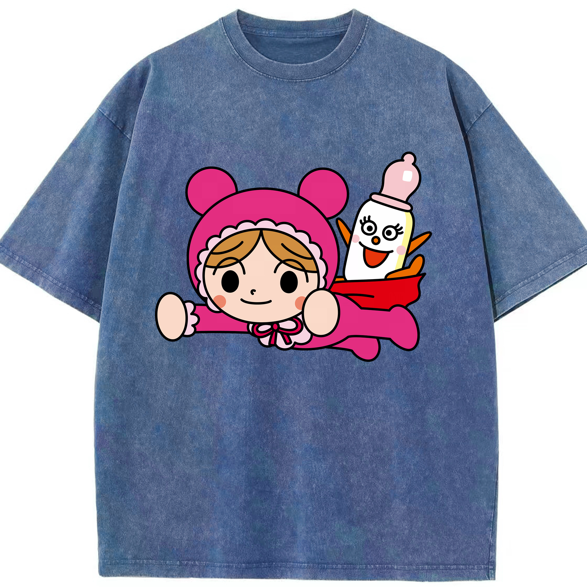 （画像用） アンパンマン Anpanman 綿100% ヴィンテージ風 半袖Tシャツ（フロントプリント）