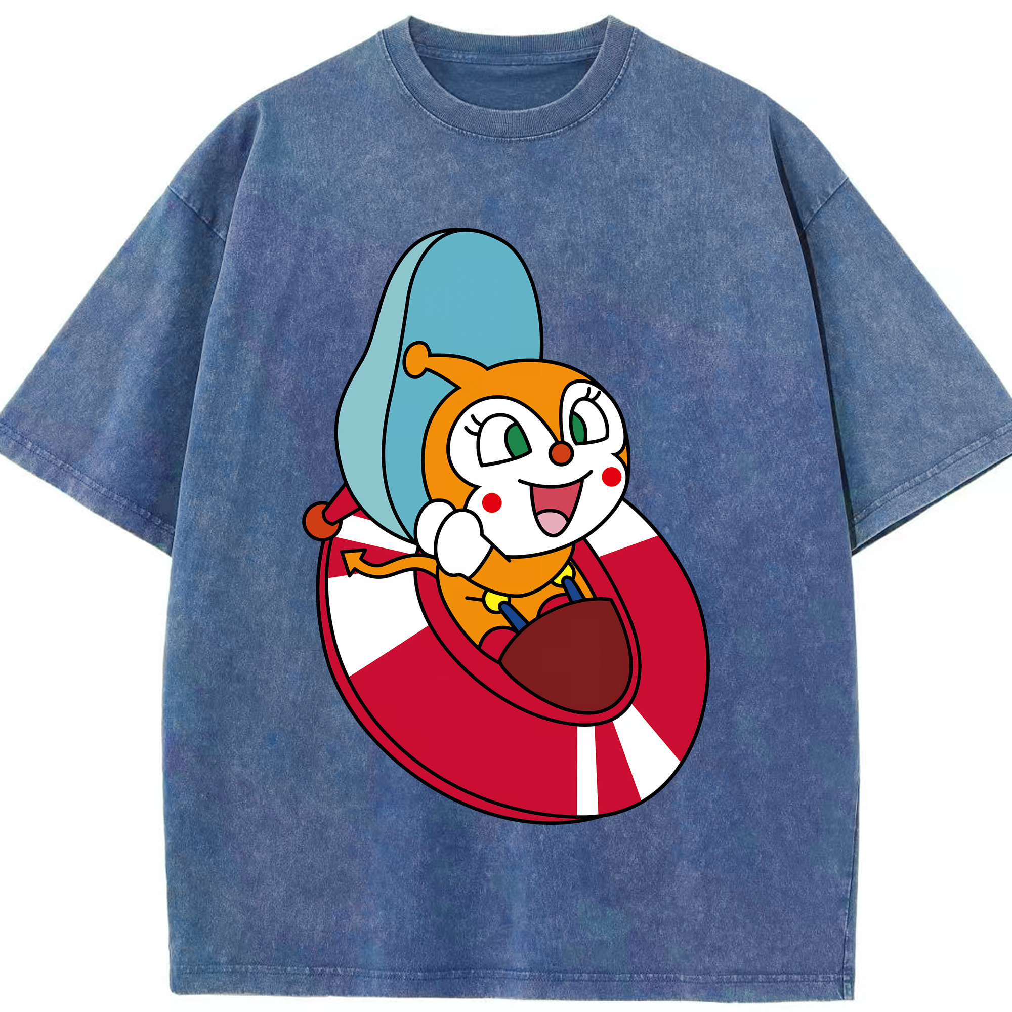（画像用） アンパンマン Anpanman 綿100% ヴィンテージ風 半袖Tシャツ（フロントプリント）