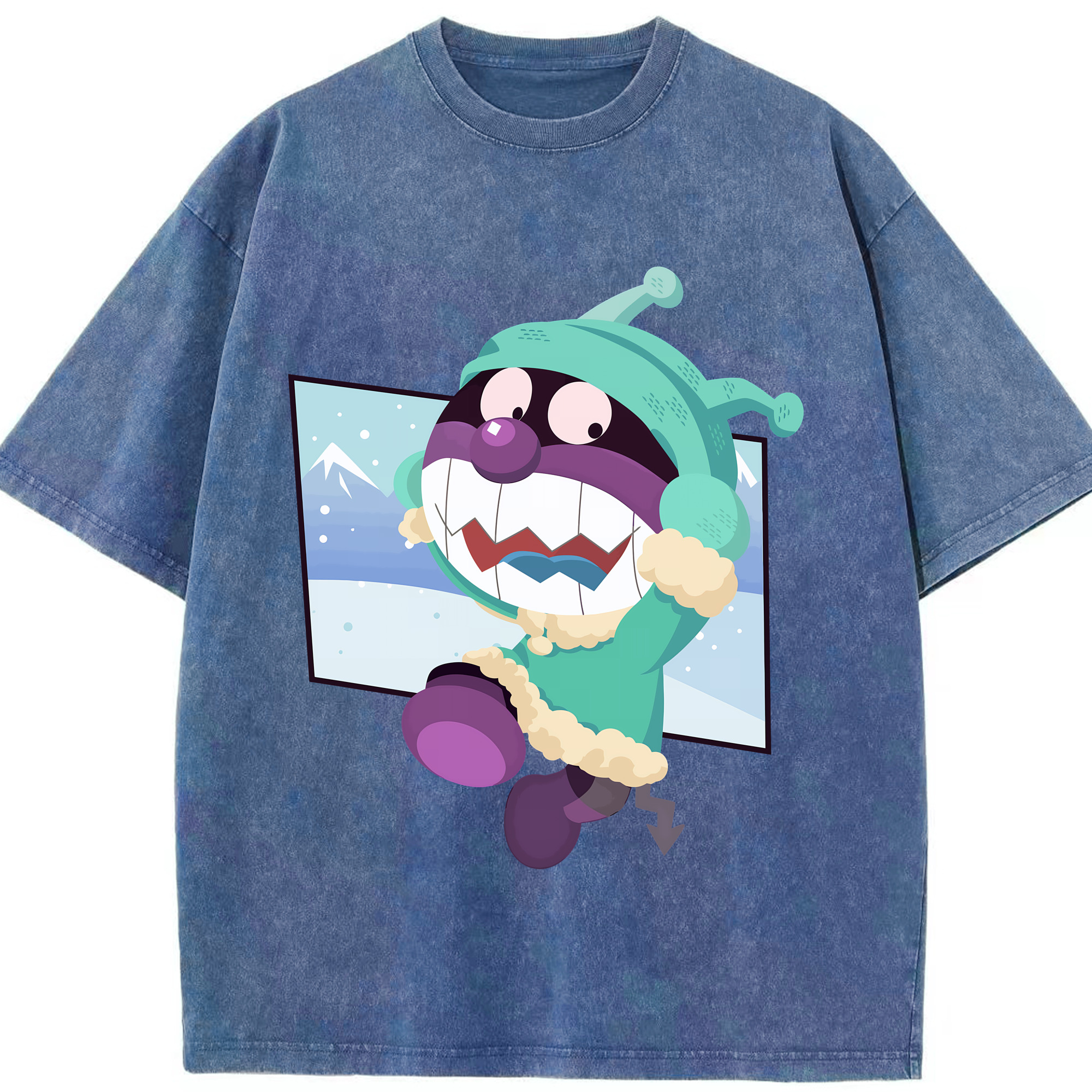 （画像用） アンパンマン Anpanman 綿100% ヴィンテージ風 半袖Tシャツ（フロントプリント）