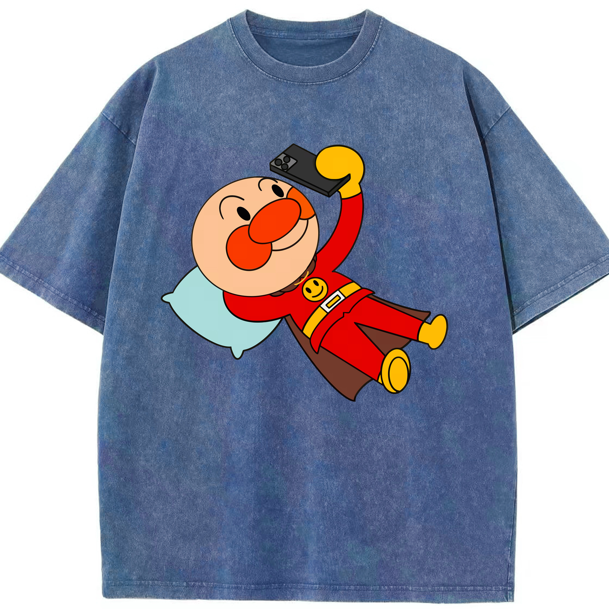 （画像用） アンパンマン Anpanman 綿100% ヴィンテージ風 半袖Tシャツ（フロントプリント）