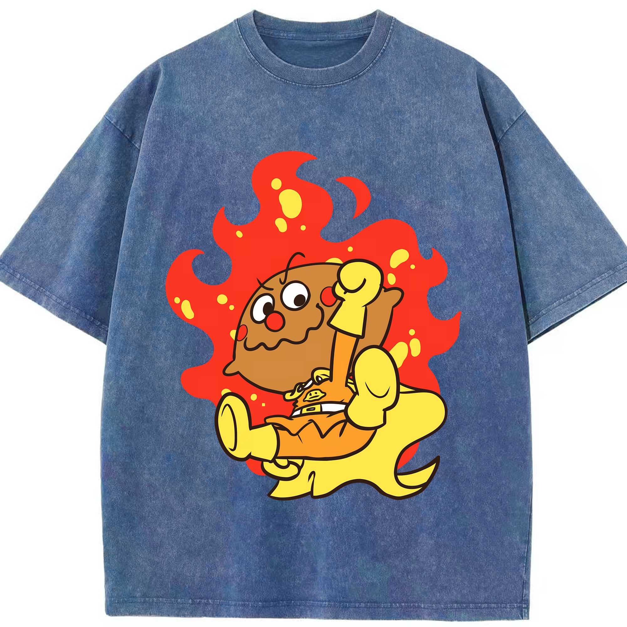 （画像用） アンパンマン Anpanman 綿100% ヴィンテージ風 半袖Tシャツ（フロントプリント）