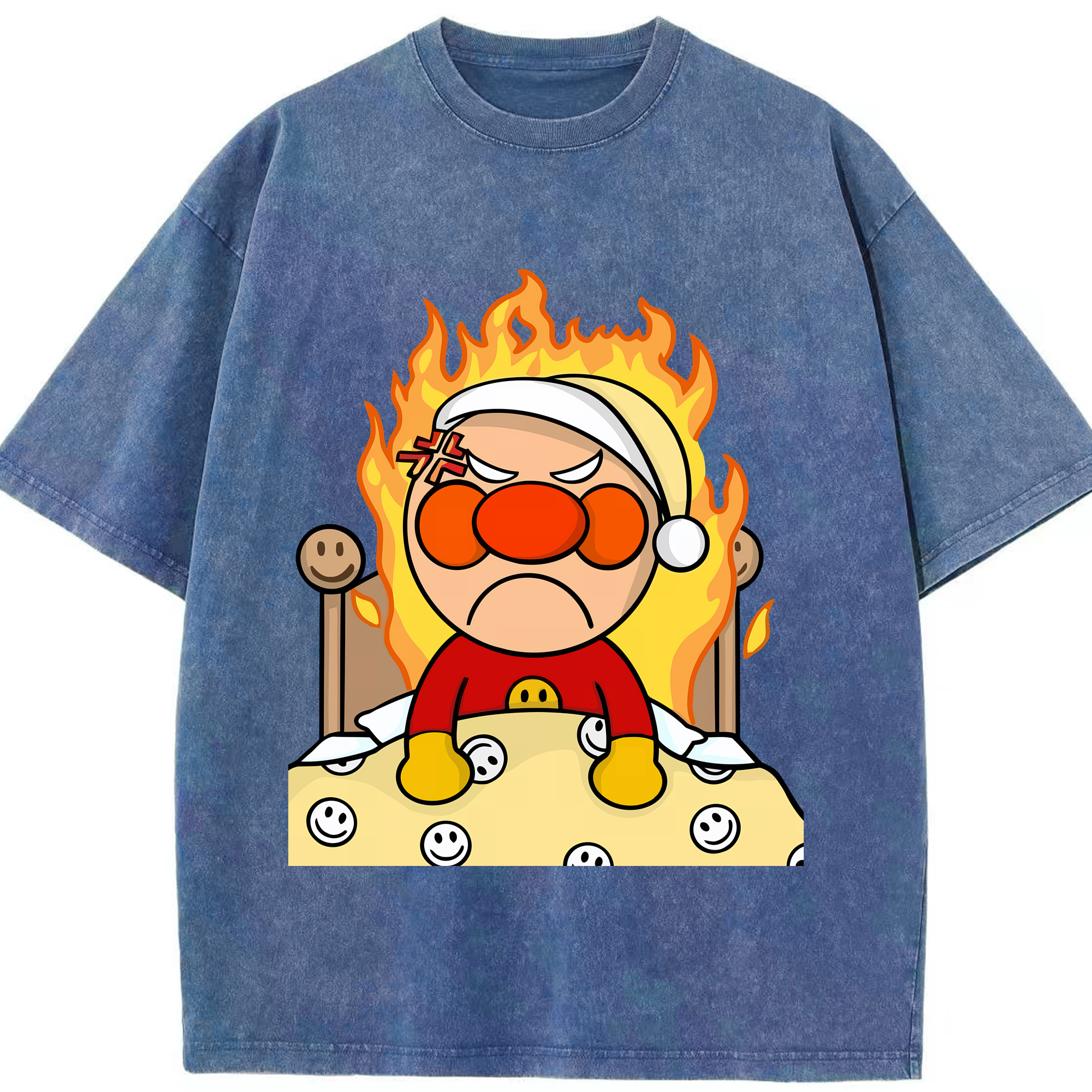 （画像用） アンパンマン Anpanman 綿100% ヴィンテージ風 半袖Tシャツ（フロントプリント）