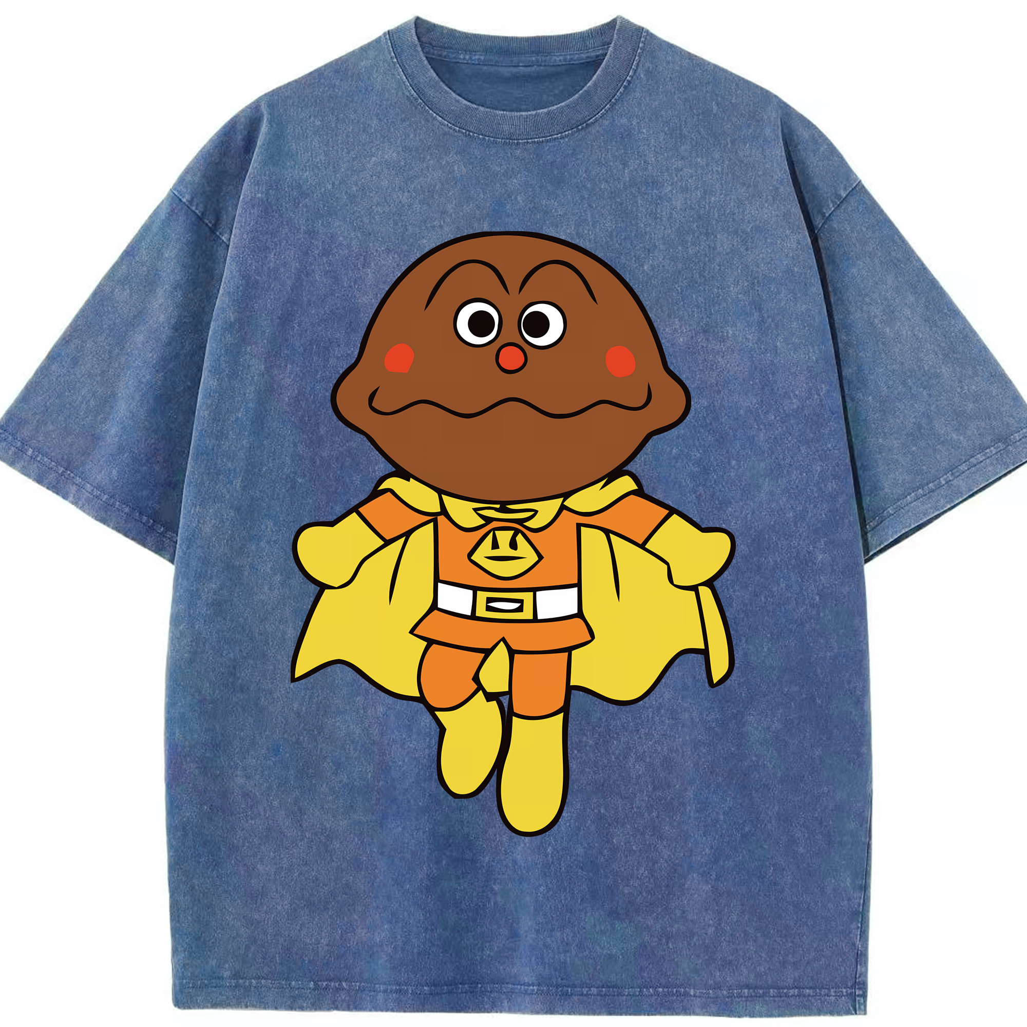 （画像用） アンパンマン Anpanman 綿100% ヴィンテージ風 半袖Tシャツ（フロントプリント）