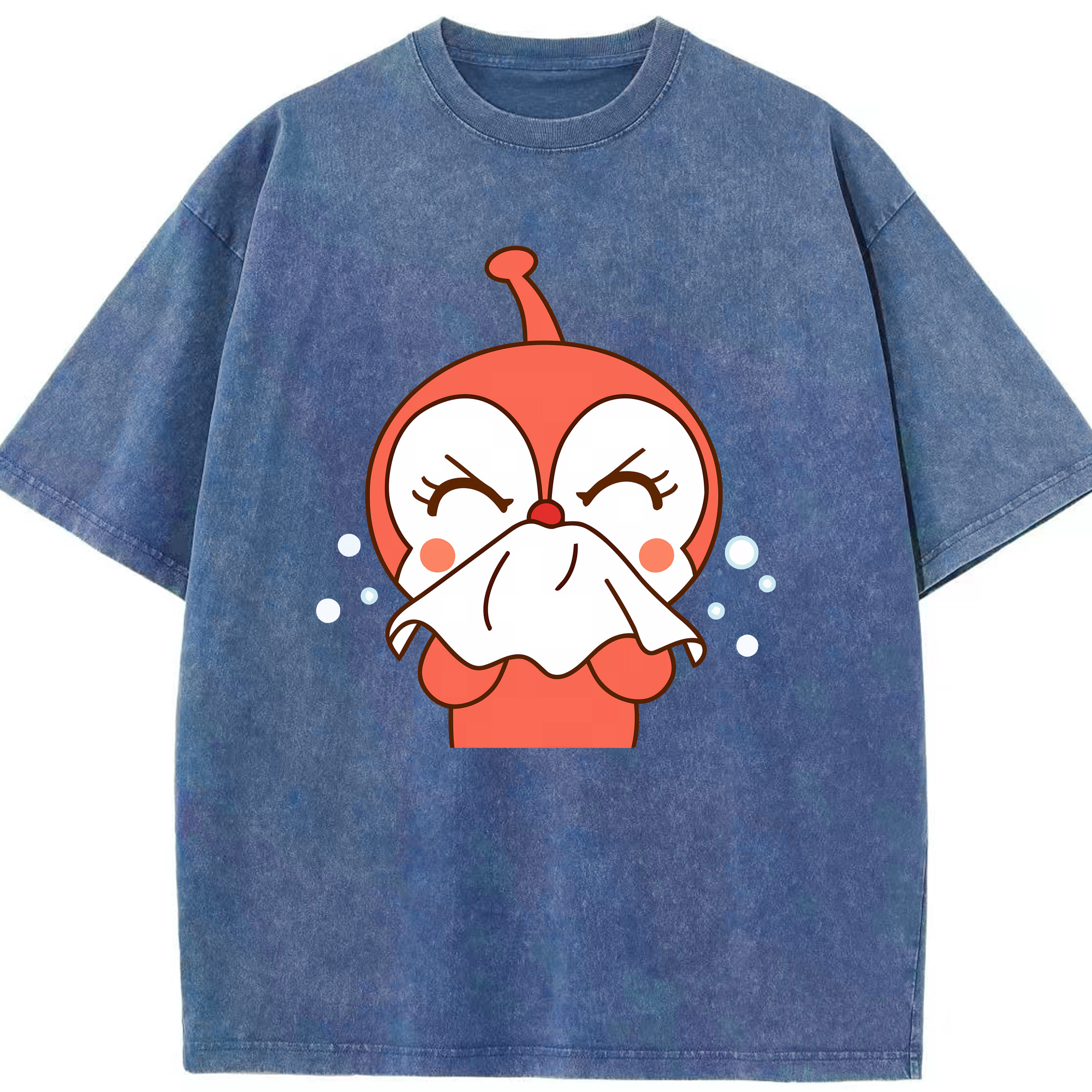 （画像用） アンパンマン Anpanman 綿100% ヴィンテージ風 半袖Tシャツ（フロントプリント）