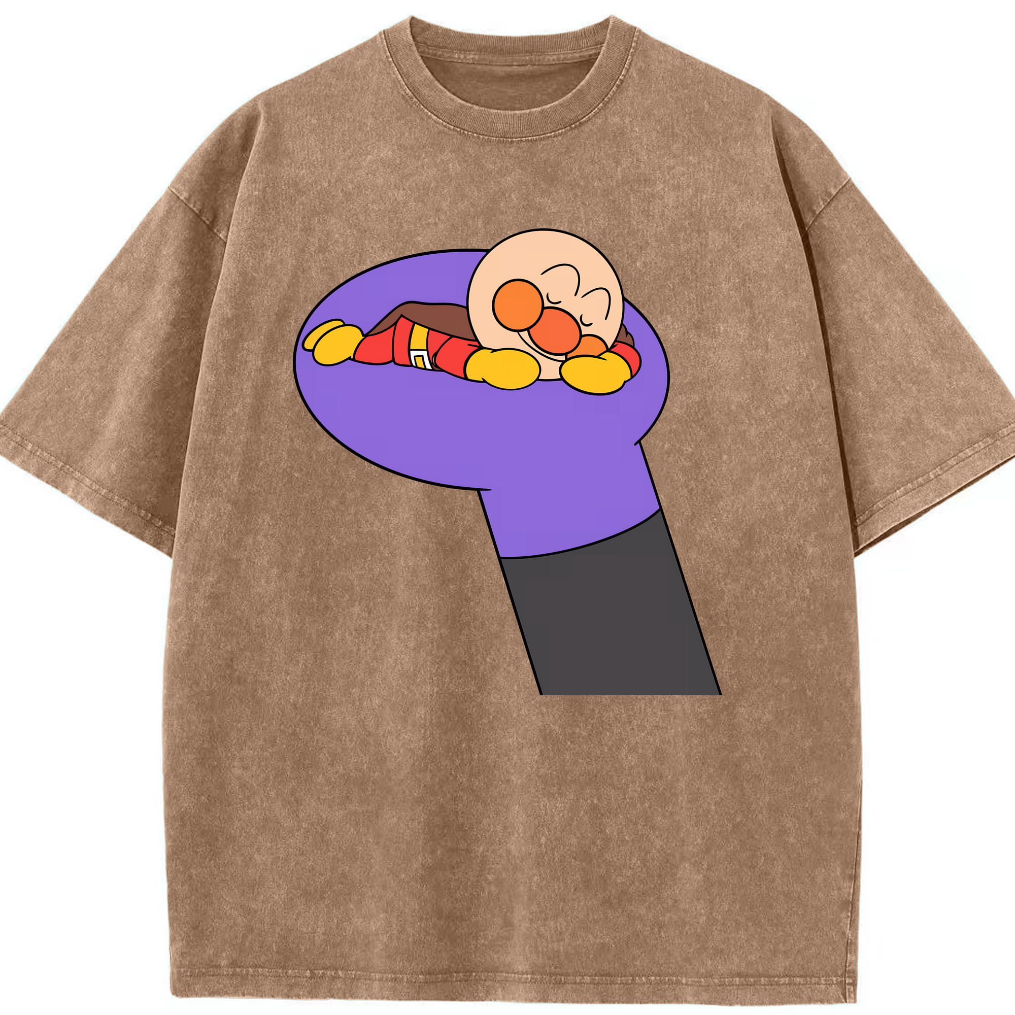 （画像用） アンパンマン Anpanman 綿100% ヴィンテージ風 半袖Tシャツ（フロントプリント）