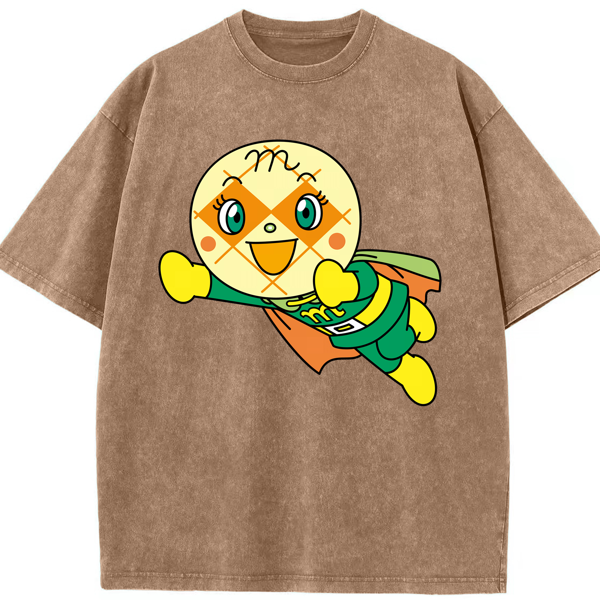 （画像用） アンパンマン Anpanman 綿100% ヴィンテージ風 半袖Tシャツ（フロントプリント）