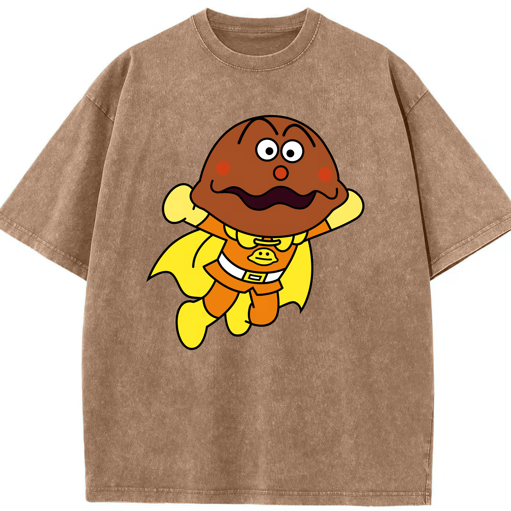 （画像用） アンパンマン Anpanman 綿100% ヴィンテージ風 半袖Tシャツ（フロントプリント）