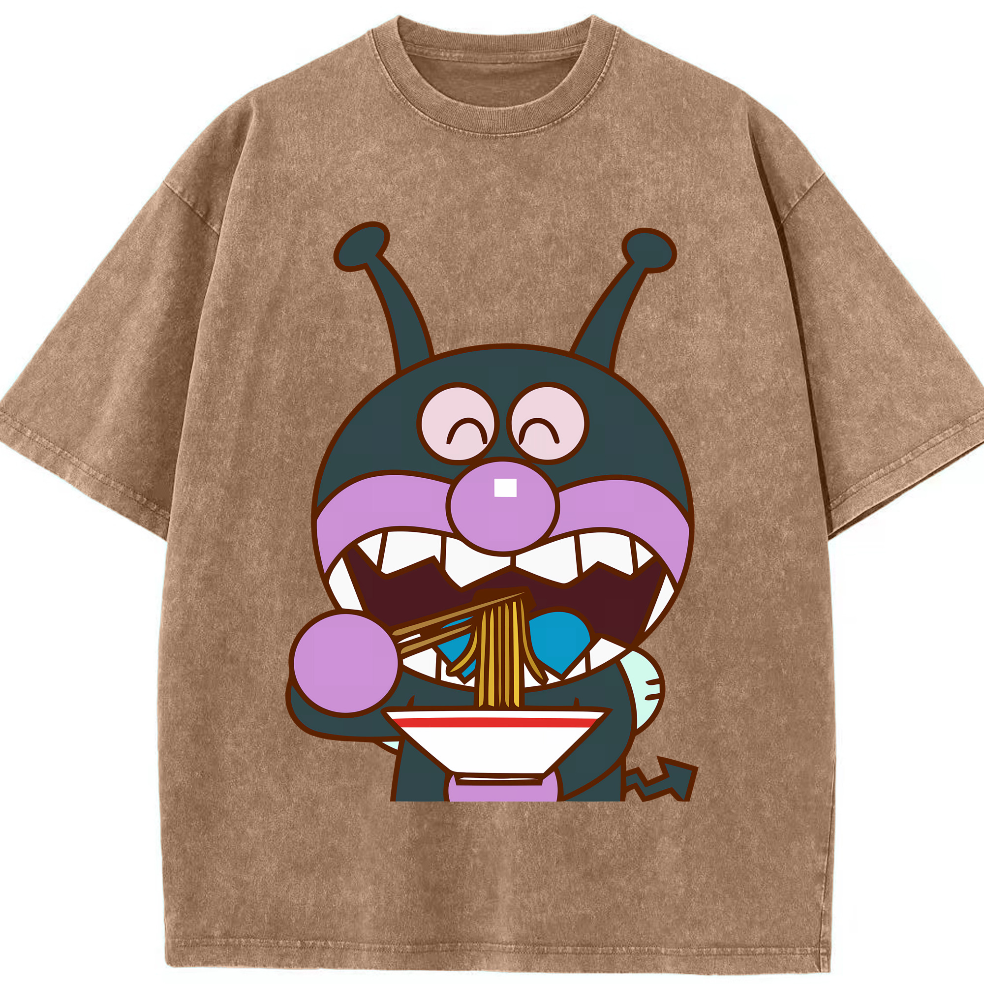 （画像用） アンパンマン Anpanman 綿100% ヴィンテージ風 半袖Tシャツ（フロントプリント）