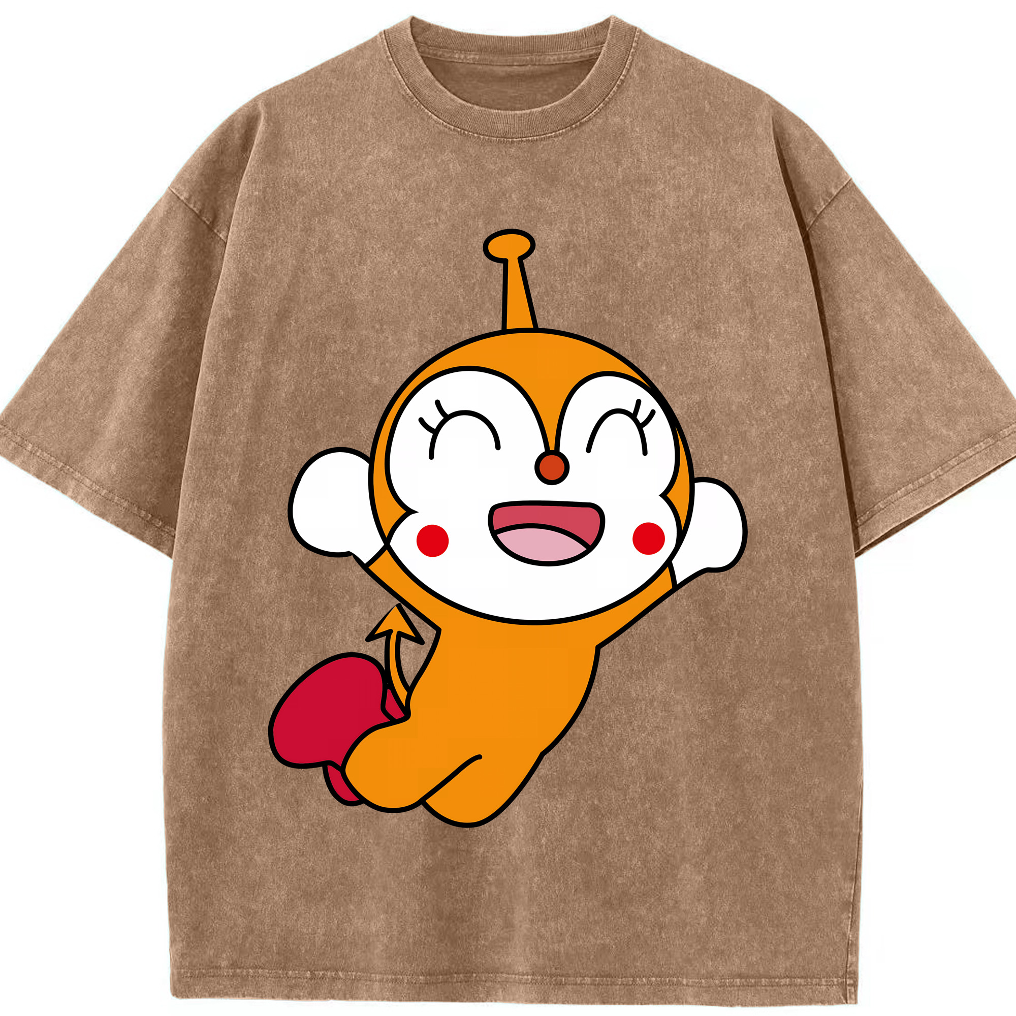 （画像用） アンパンマン Anpanman 綿100% ヴィンテージ風 半袖Tシャツ（フロントプリント）