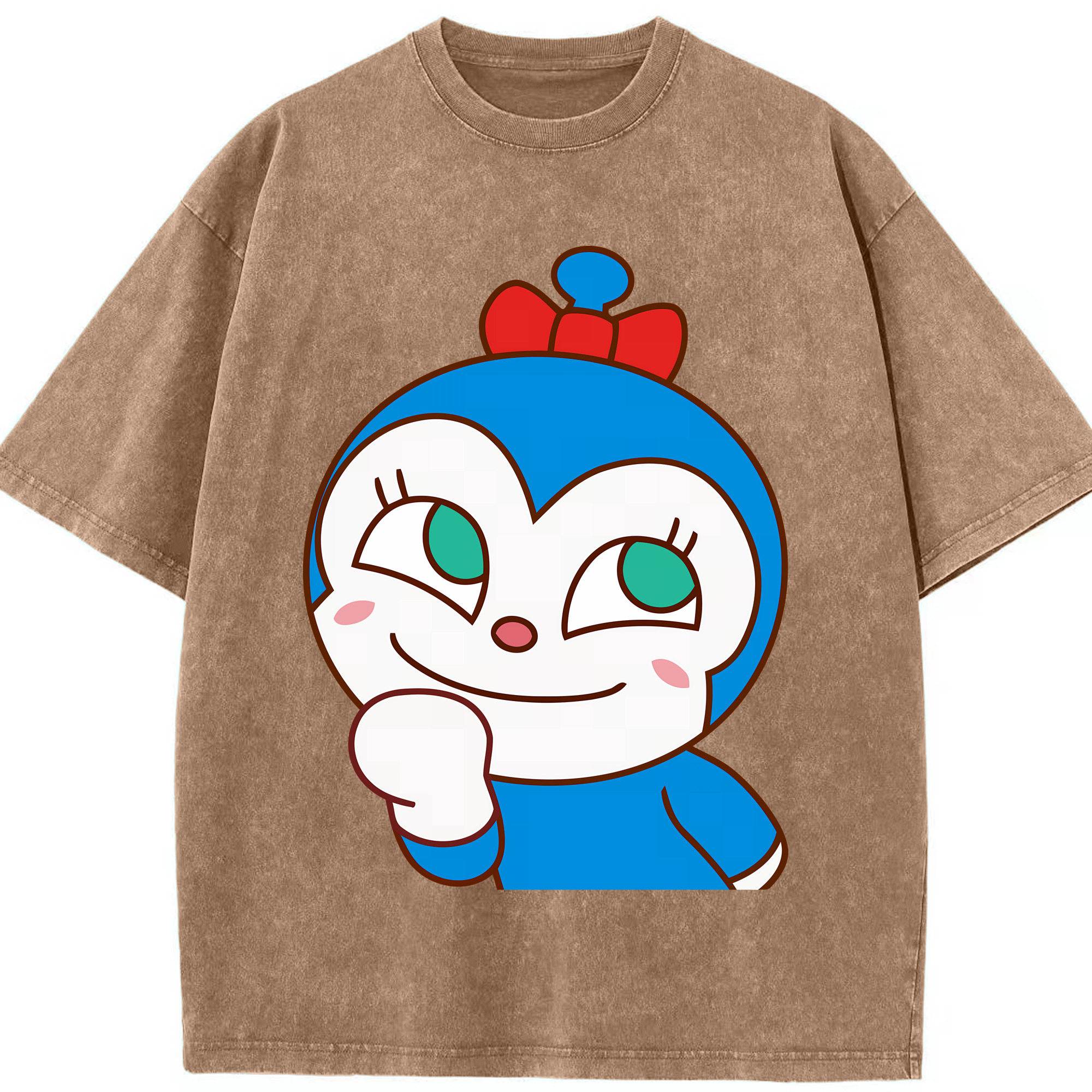 （画像用） アンパンマン Anpanman 綿100% ヴィンテージ風 半袖Tシャツ（フロントプリント）