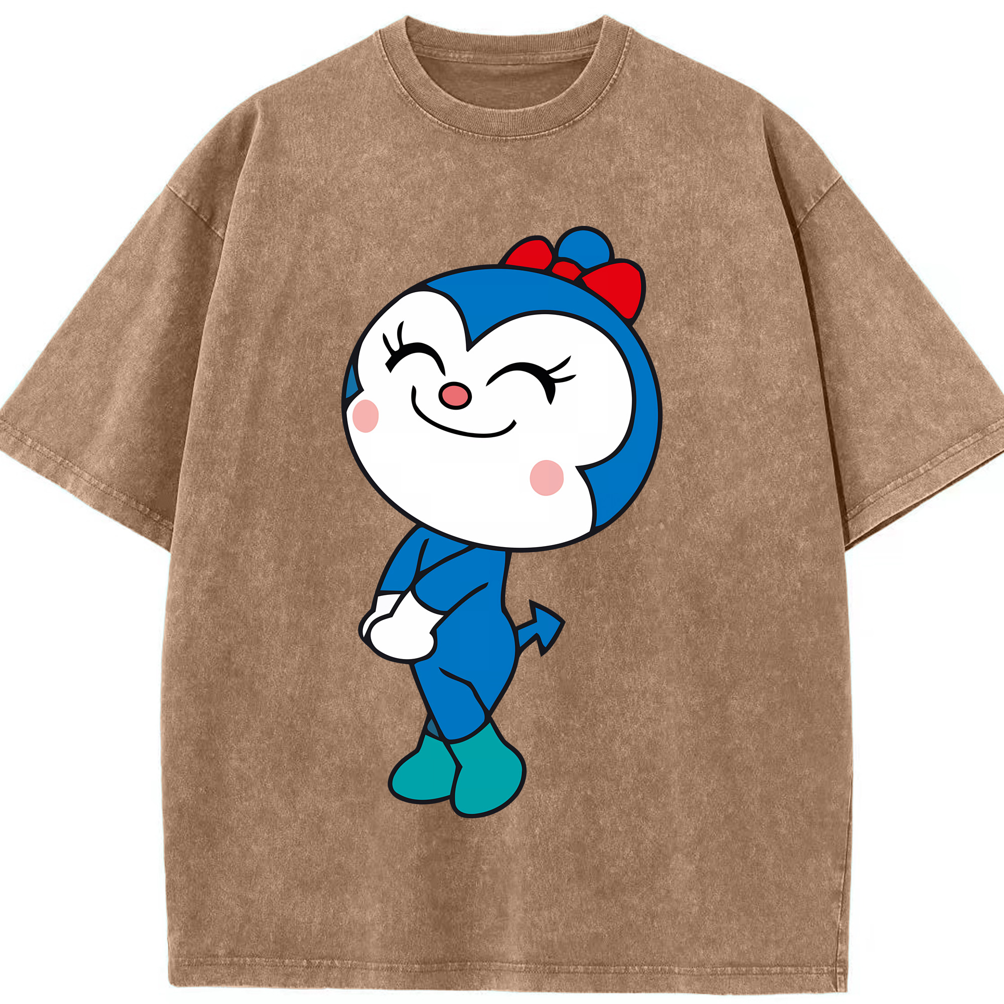 （画像用） アンパンマン Anpanman 綿100% ヴィンテージ風 半袖Tシャツ（フロントプリント）