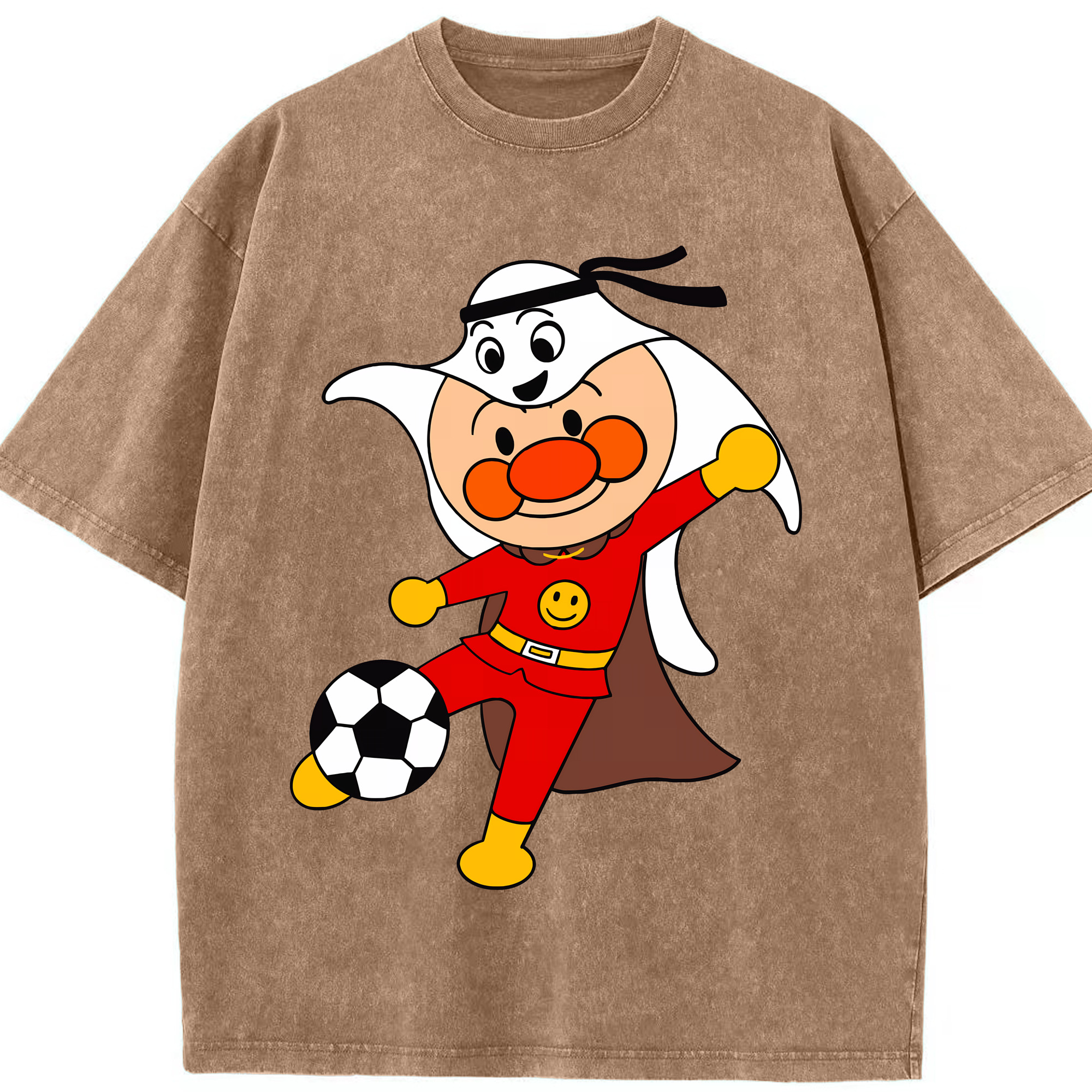 （画像用） アンパンマン Anpanman 綿100% ヴィンテージ風 半袖Tシャツ（フロントプリント）