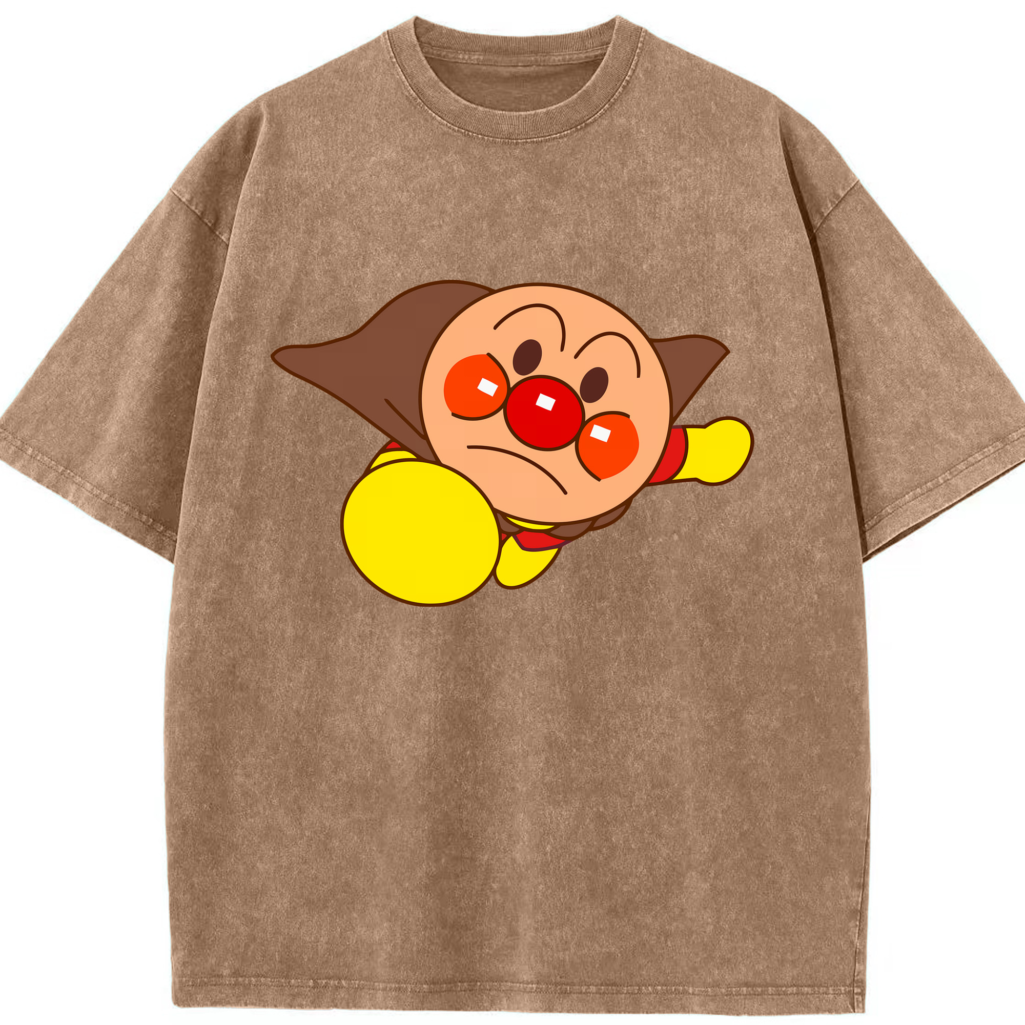 （画像用） アンパンマン Anpanman 綿100% ヴィンテージ風 半袖Tシャツ（フロントプリント）