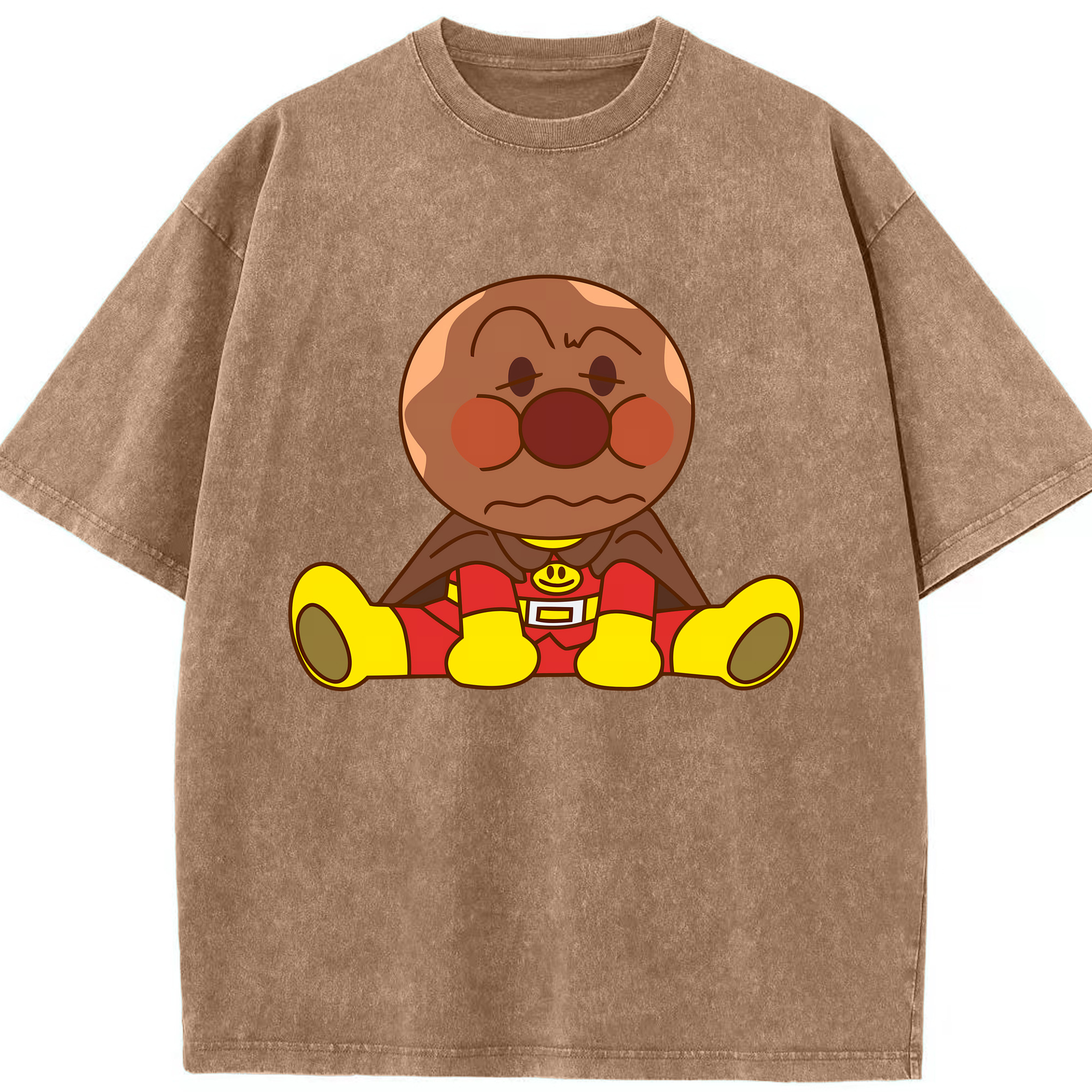 （画像用） アンパンマン Anpanman 綿100% ヴィンテージ風 半袖Tシャツ（フロントプリント）