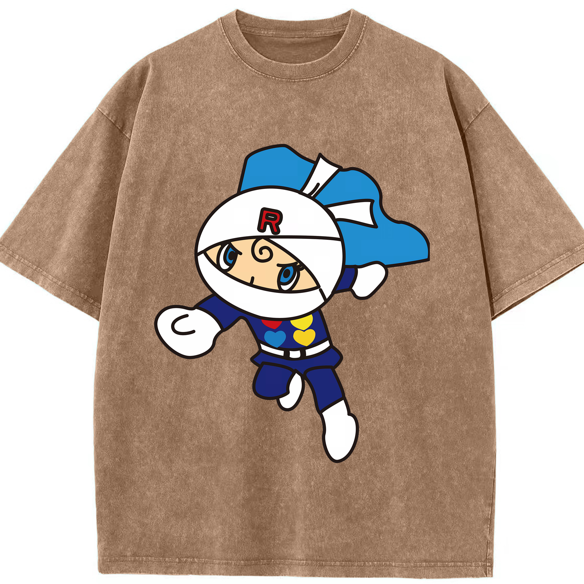 （画像用） アンパンマン Anpanman 綿100% ヴィンテージ風 半袖Tシャツ（フロントプリント）