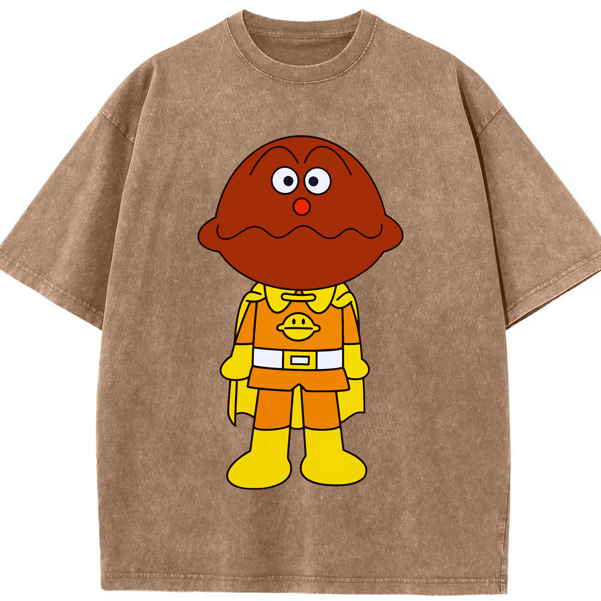 （画像用） アンパンマン Anpanman 綿100% ヴィンテージ風 半袖Tシャツ（フロントプリント）