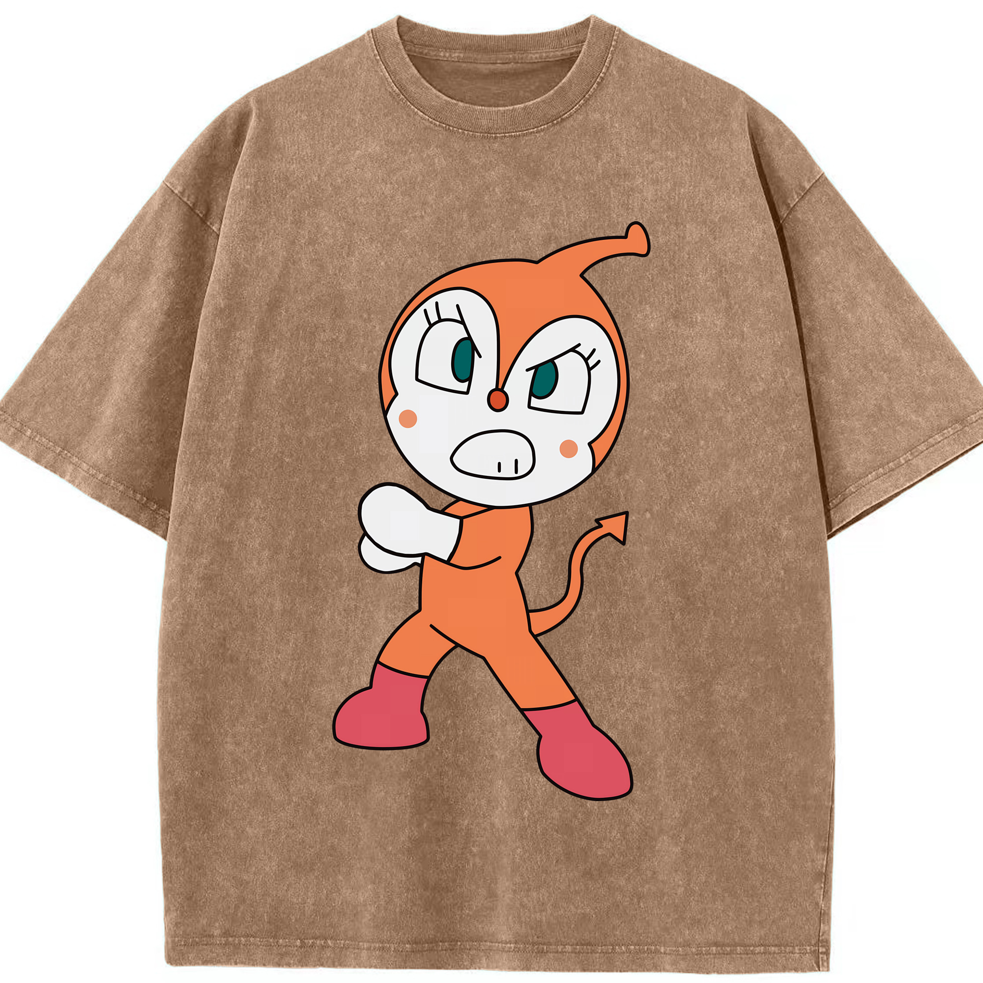 （画像用） アンパンマン Anpanman 綿100% ヴィンテージ風 半袖Tシャツ（フロントプリント）