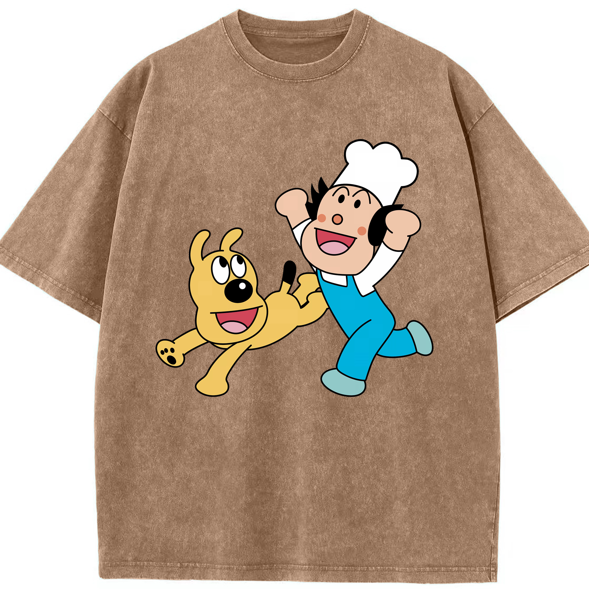 （画像用） アンパンマン Anpanman 綿100% ヴィンテージ風 半袖Tシャツ（フロントプリント）