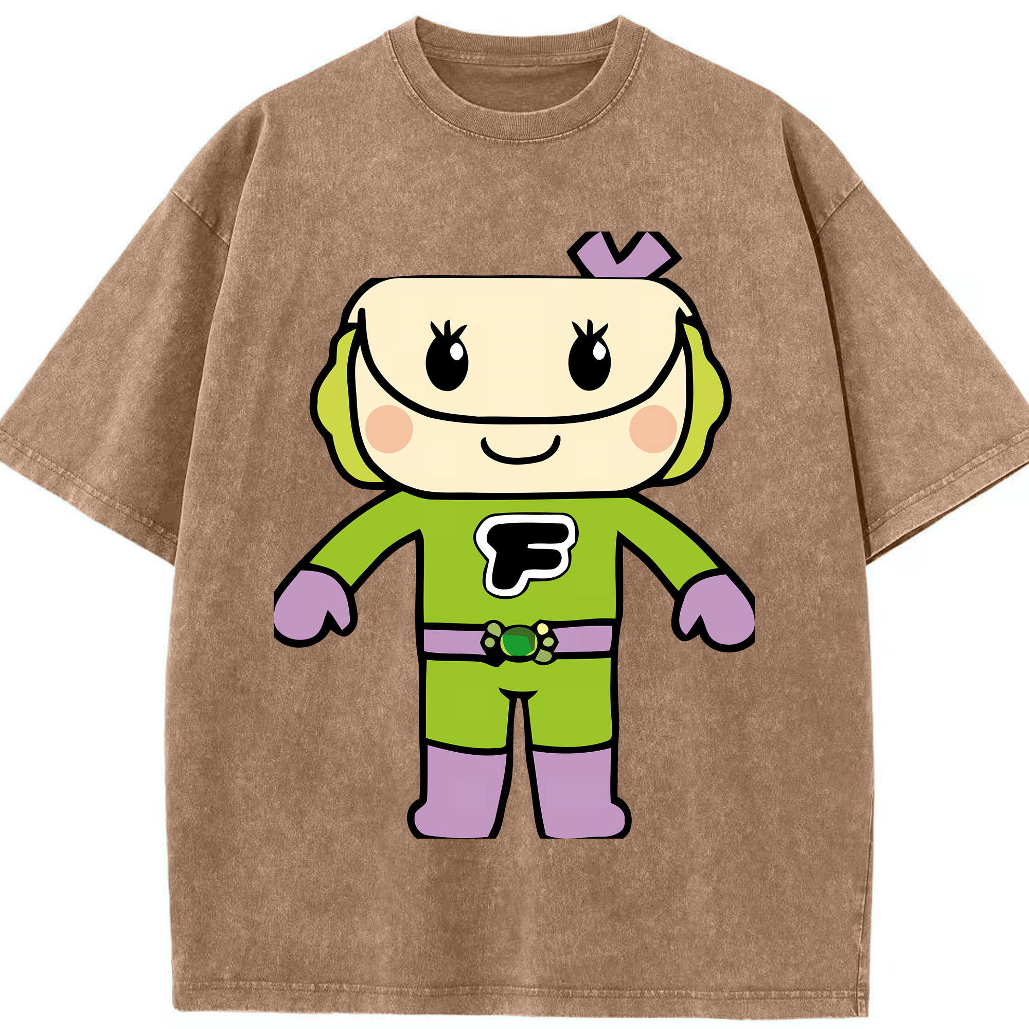 （画像用） アンパンマン Anpanman 綿100% ヴィンテージ風 半袖Tシャツ（フロントプリント）