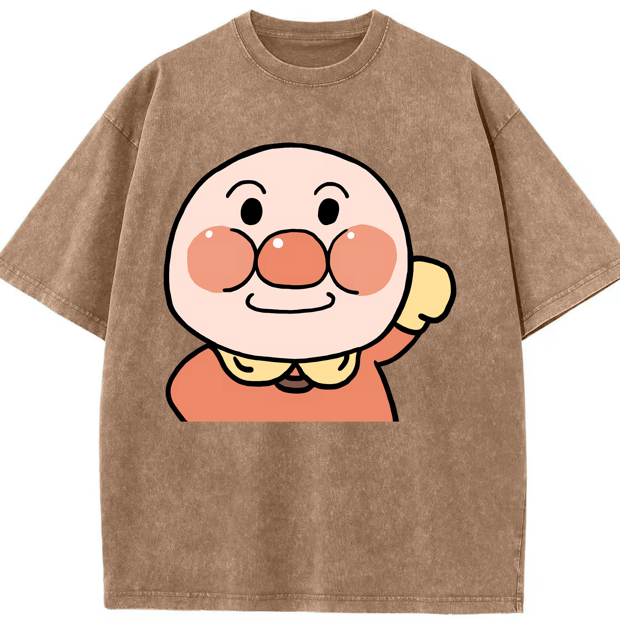 （画像用） アンパンマン Anpanman 綿100% ヴィンテージ風 半袖Tシャツ（フロントプリント）