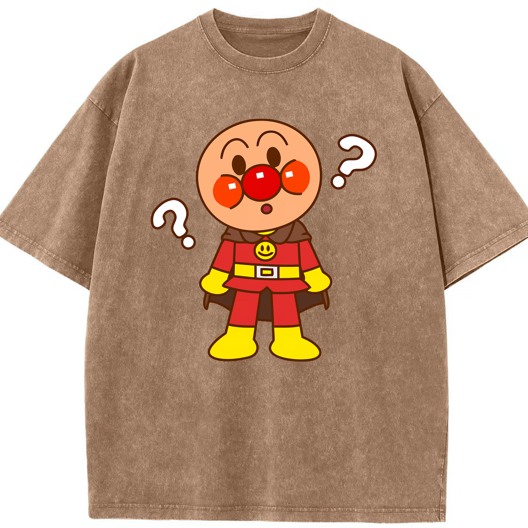 （画像用） アンパンマン Anpanman 綿100% ヴィンテージ風 半袖Tシャツ（フロントプリント）