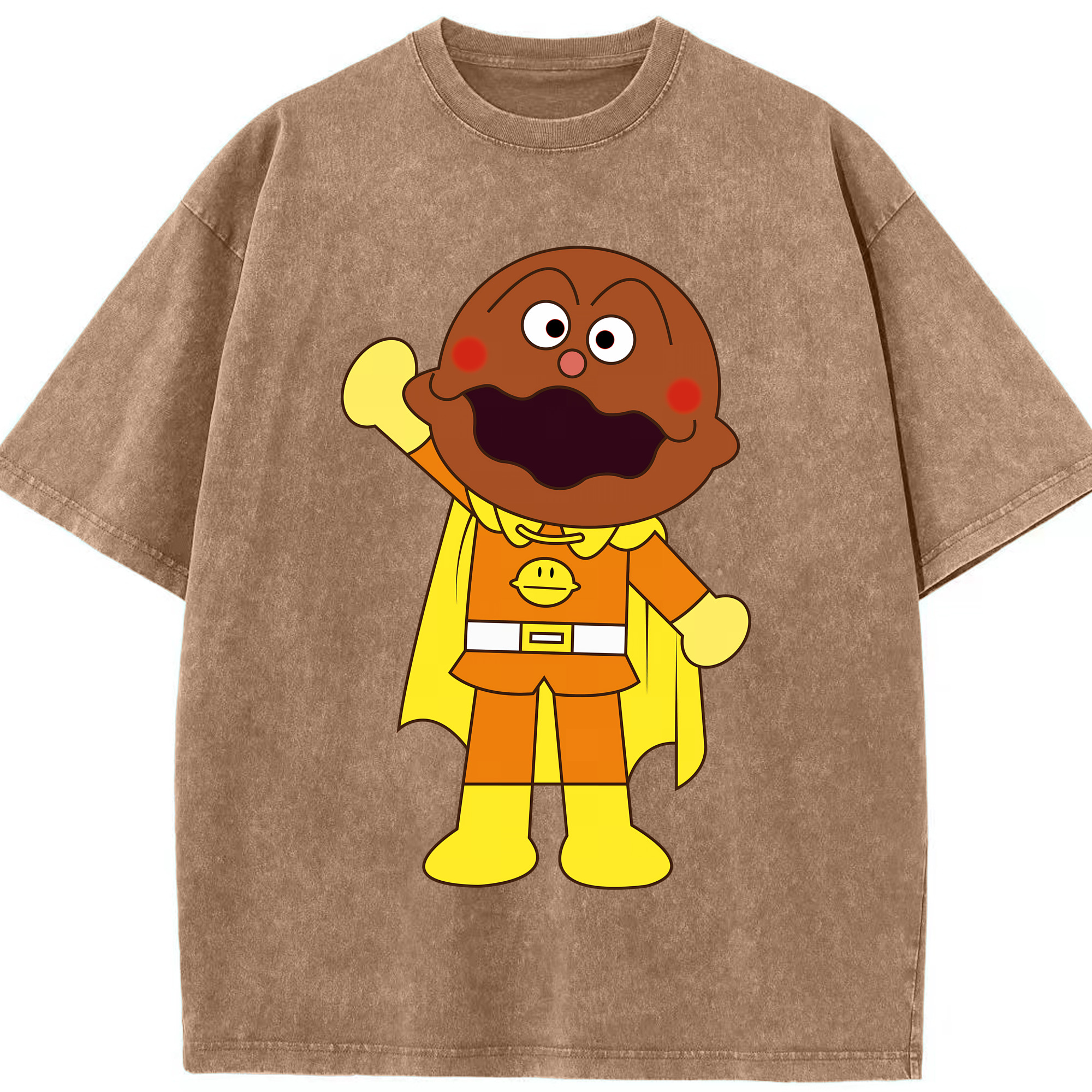 （画像用） アンパンマン Anpanman 綿100% ヴィンテージ風 半袖Tシャツ（フロントプリント）