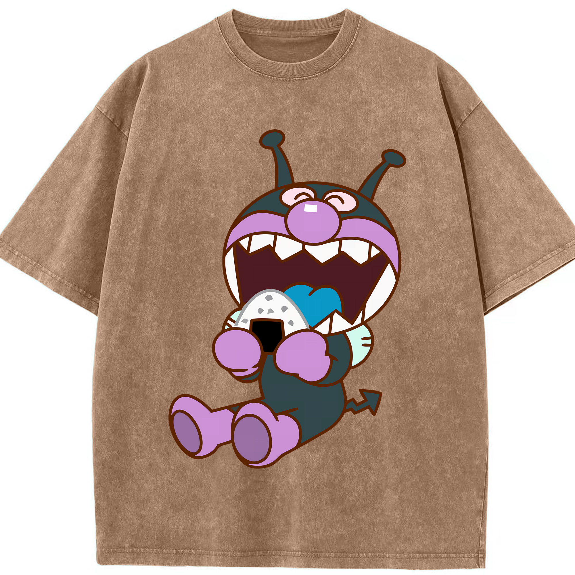 （画像用） アンパンマン Anpanman 綿100% ヴィンテージ風 半袖Tシャツ（フロントプリント）
