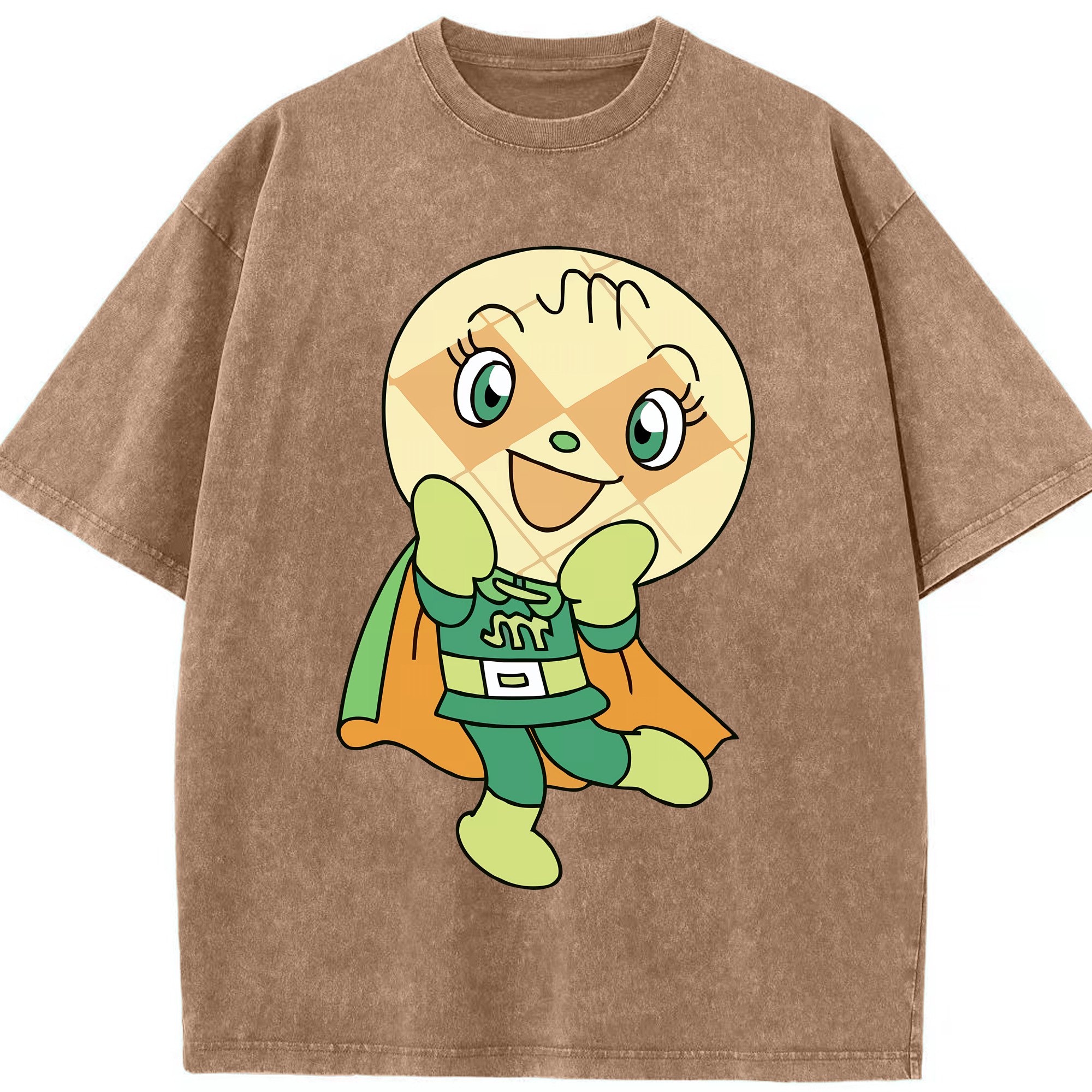 （画像用） アンパンマン Anpanman 綿100% ヴィンテージ風 半袖Tシャツ（フロントプリント）