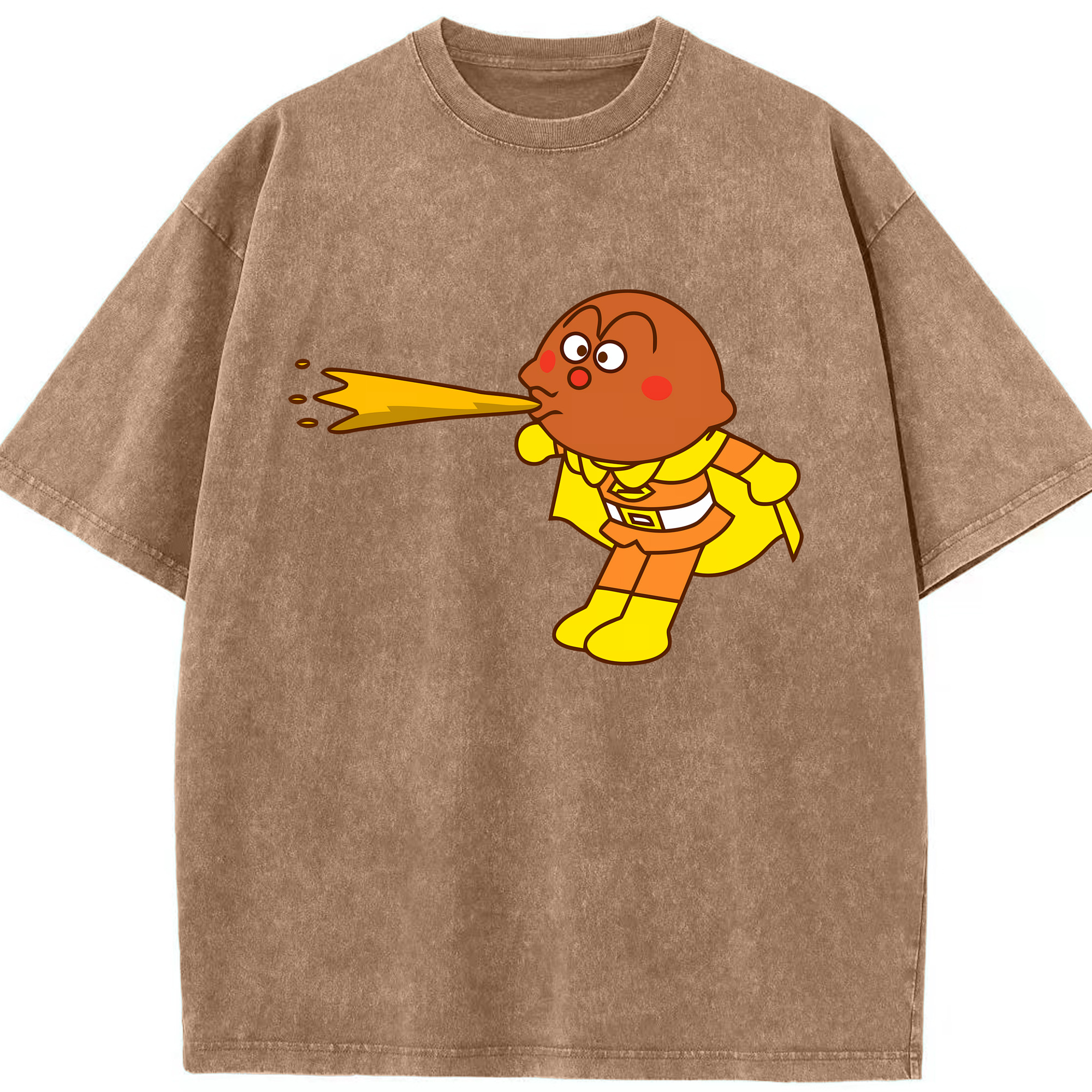 （画像用） アンパンマン Anpanman 綿100% ヴィンテージ風 半袖Tシャツ（フロントプリント）