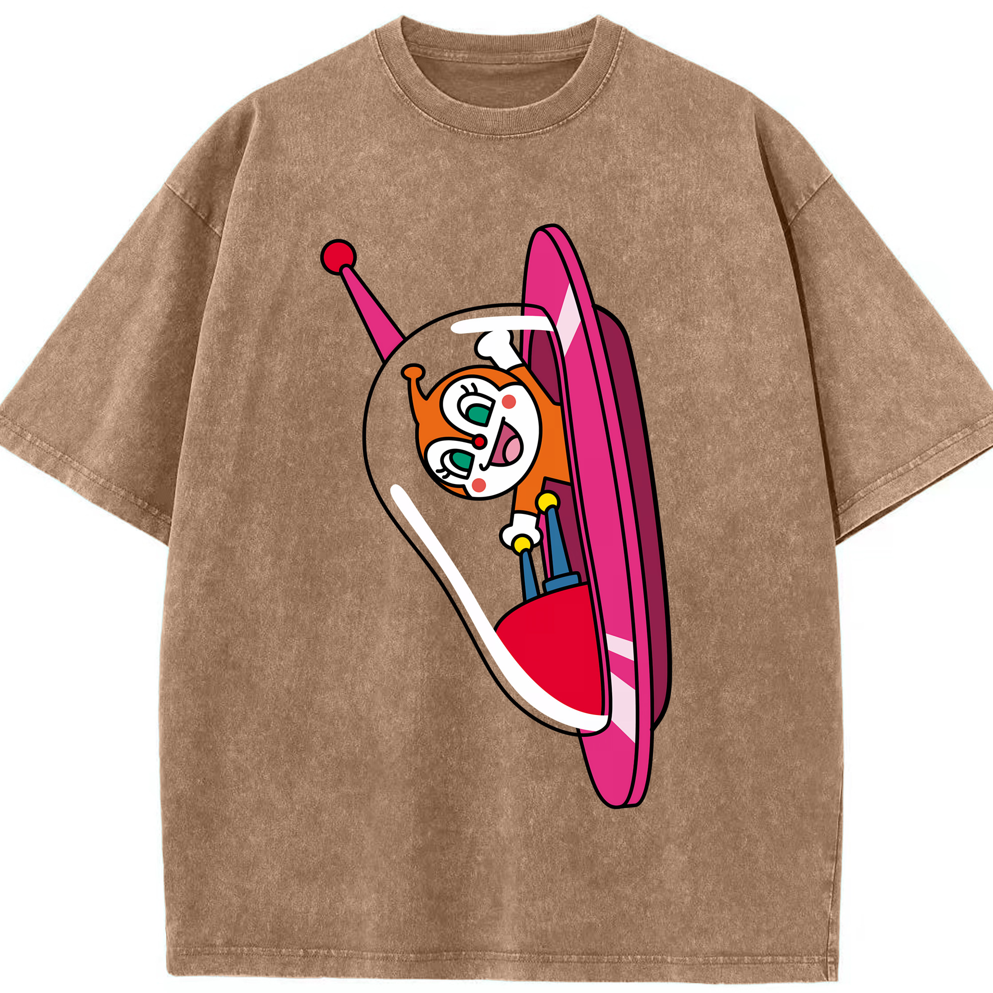 （画像用） アンパンマン Anpanman 綿100% ヴィンテージ風 半袖Tシャツ（フロントプリント）