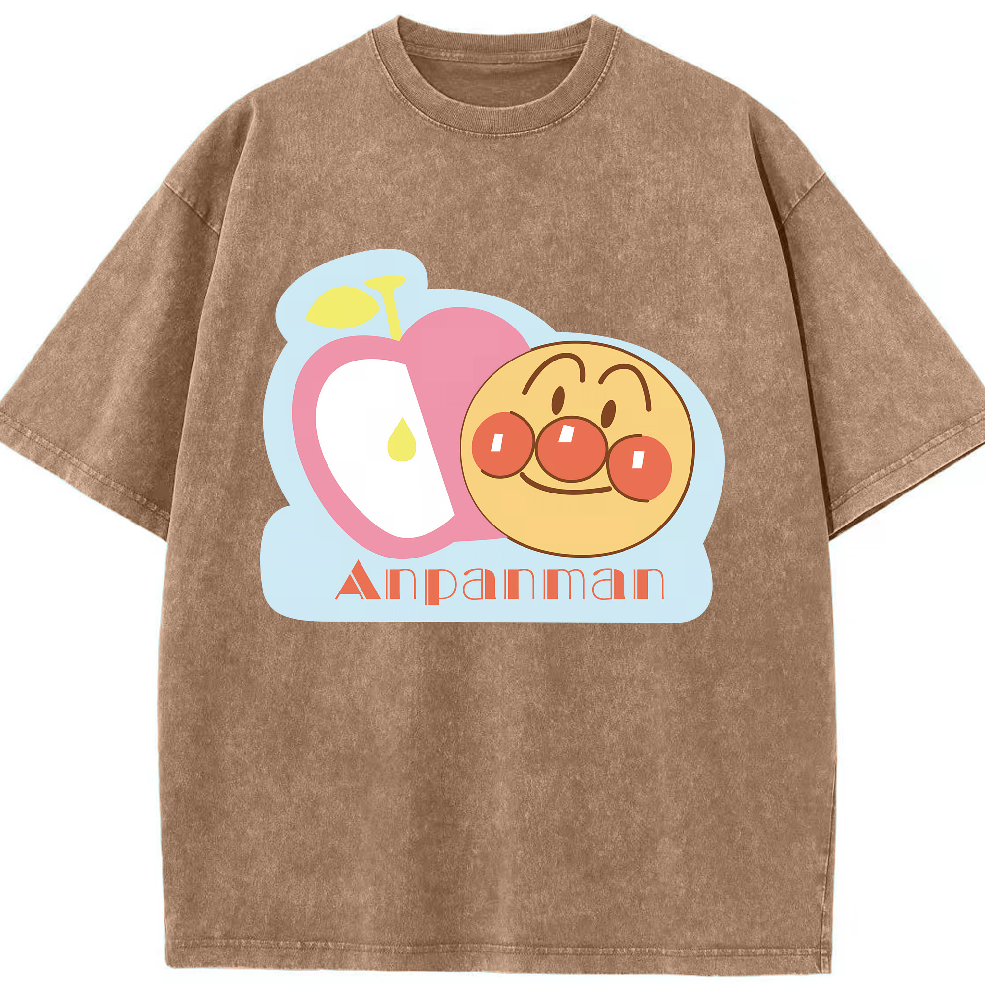 （画像用） アンパンマン Anpanman 綿100% ヴィンテージ風 半袖Tシャツ（フロントプリント）