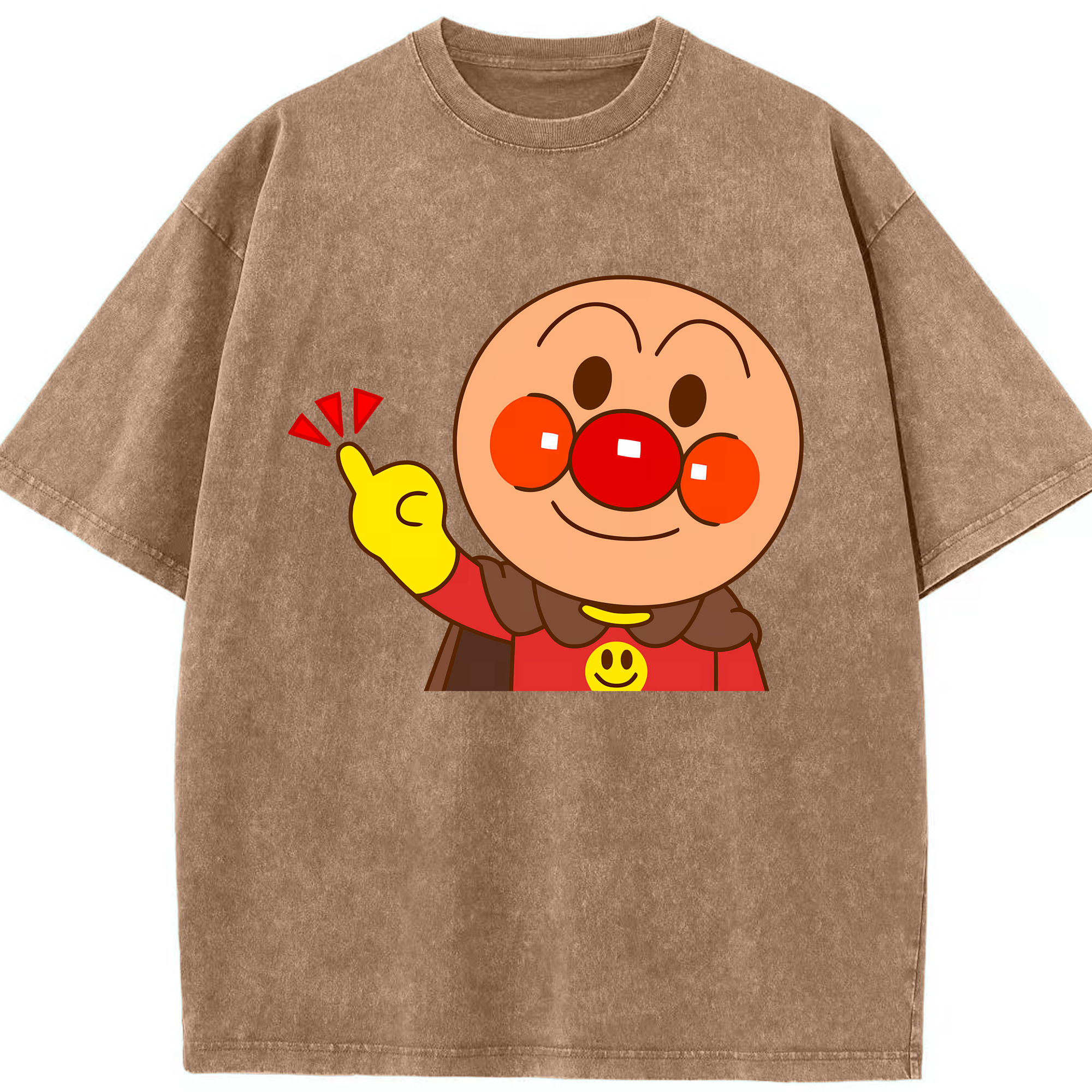 （画像用） アンパンマン Anpanman 綿100% ヴィンテージ風 半袖Tシャツ（フロントプリント）