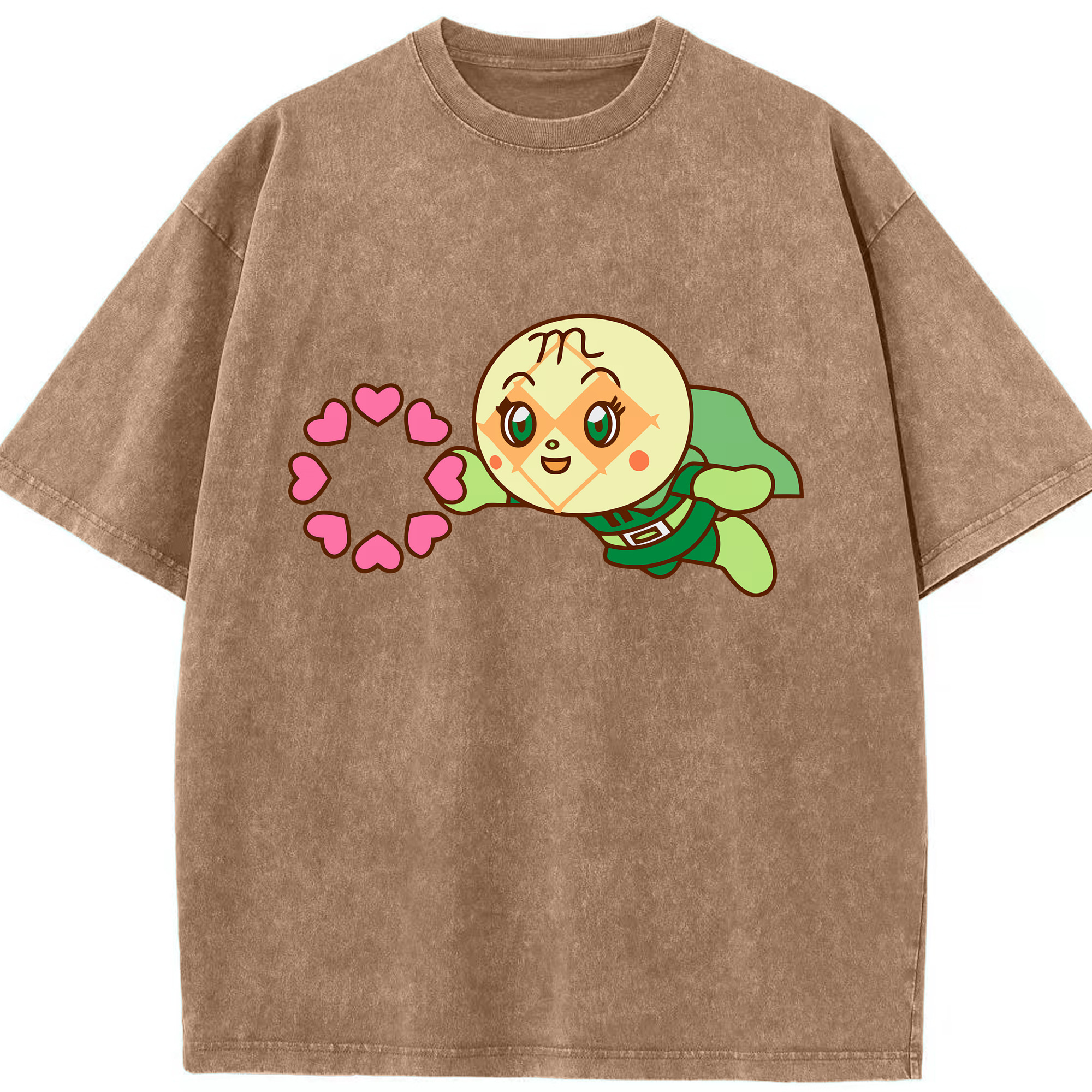（画像用） アンパンマン Anpanman 綿100% ヴィンテージ風 半袖Tシャツ（フロントプリント）