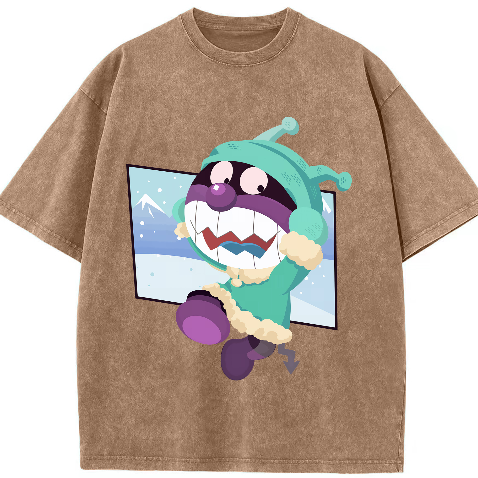 （画像用） アンパンマン Anpanman 綿100% ヴィンテージ風 半袖Tシャツ（フロントプリント）