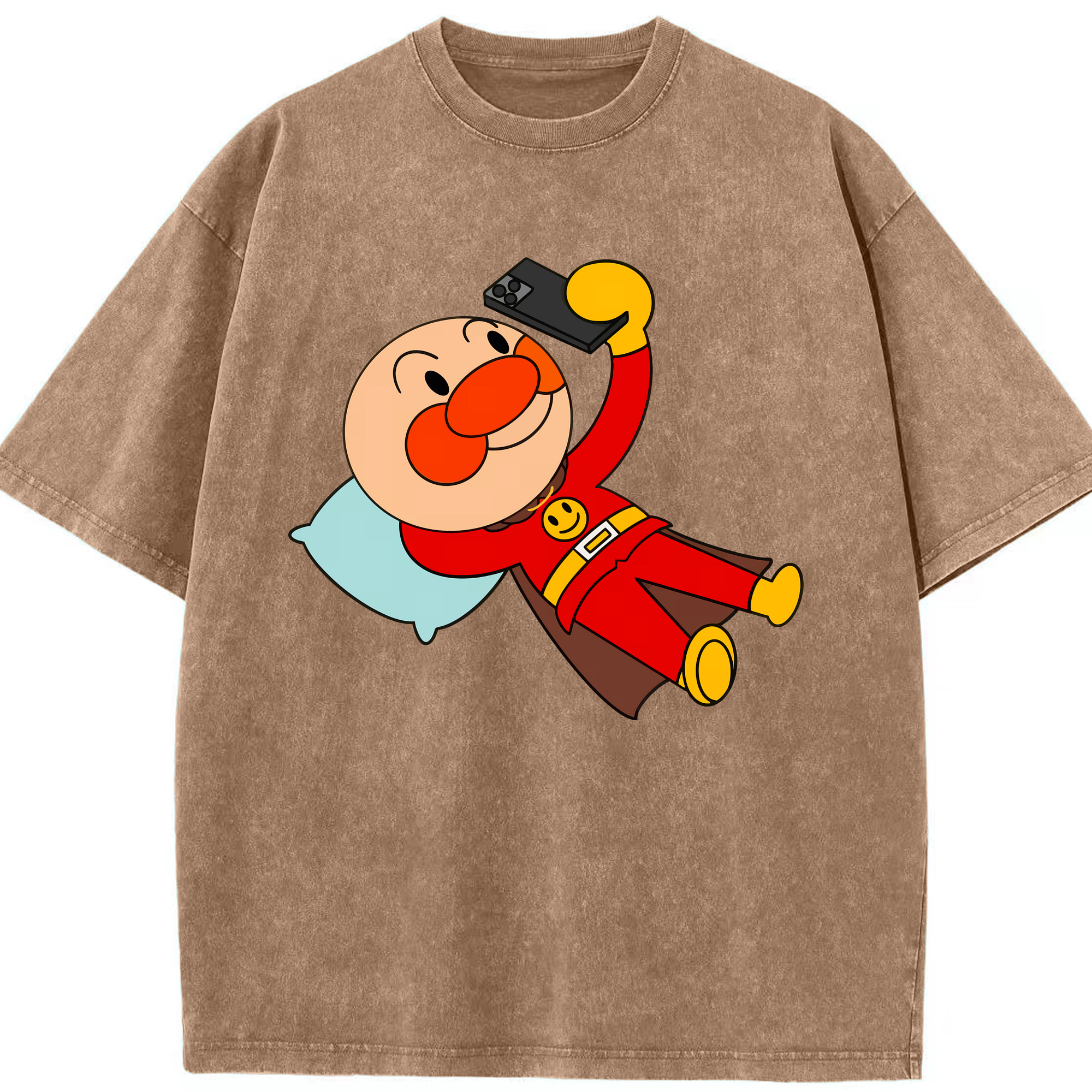 （画像用） アンパンマン Anpanman 綿100% ヴィンテージ風 半袖Tシャツ（フロントプリント）