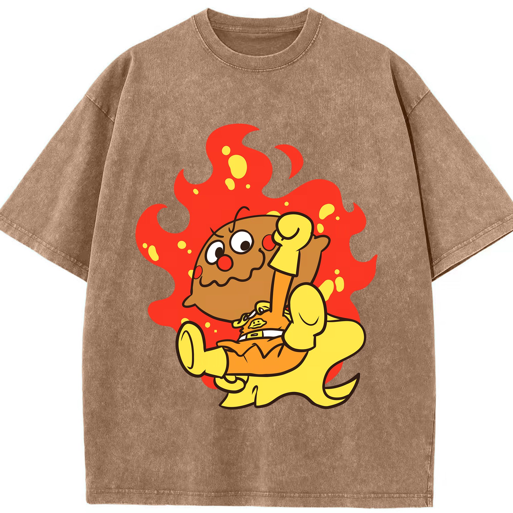 （画像用） アンパンマン Anpanman 綿100% ヴィンテージ風 半袖Tシャツ（フロントプリント）