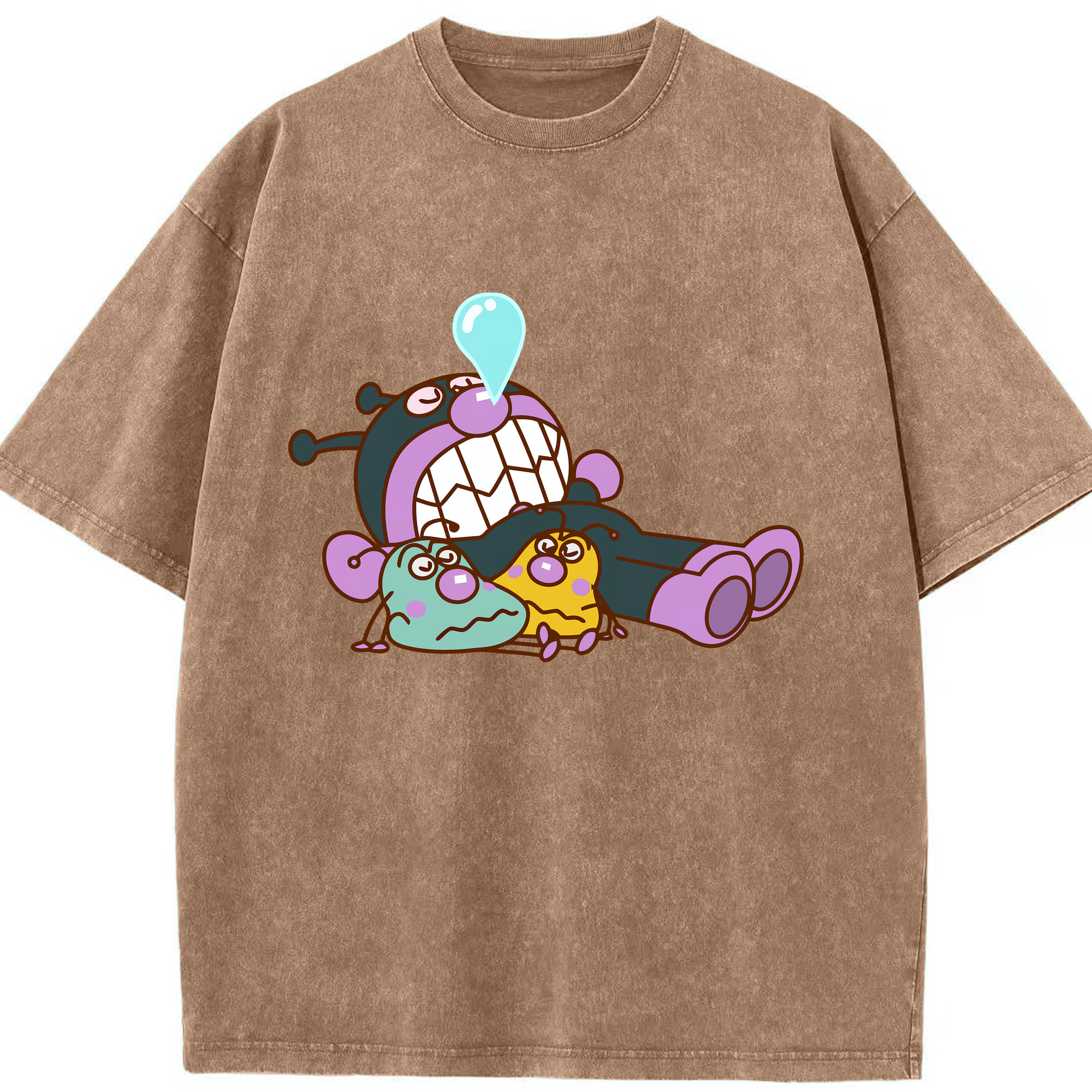 （画像用） アンパンマン Anpanman 綿100% ヴィンテージ風 半袖Tシャツ（フロントプリント）