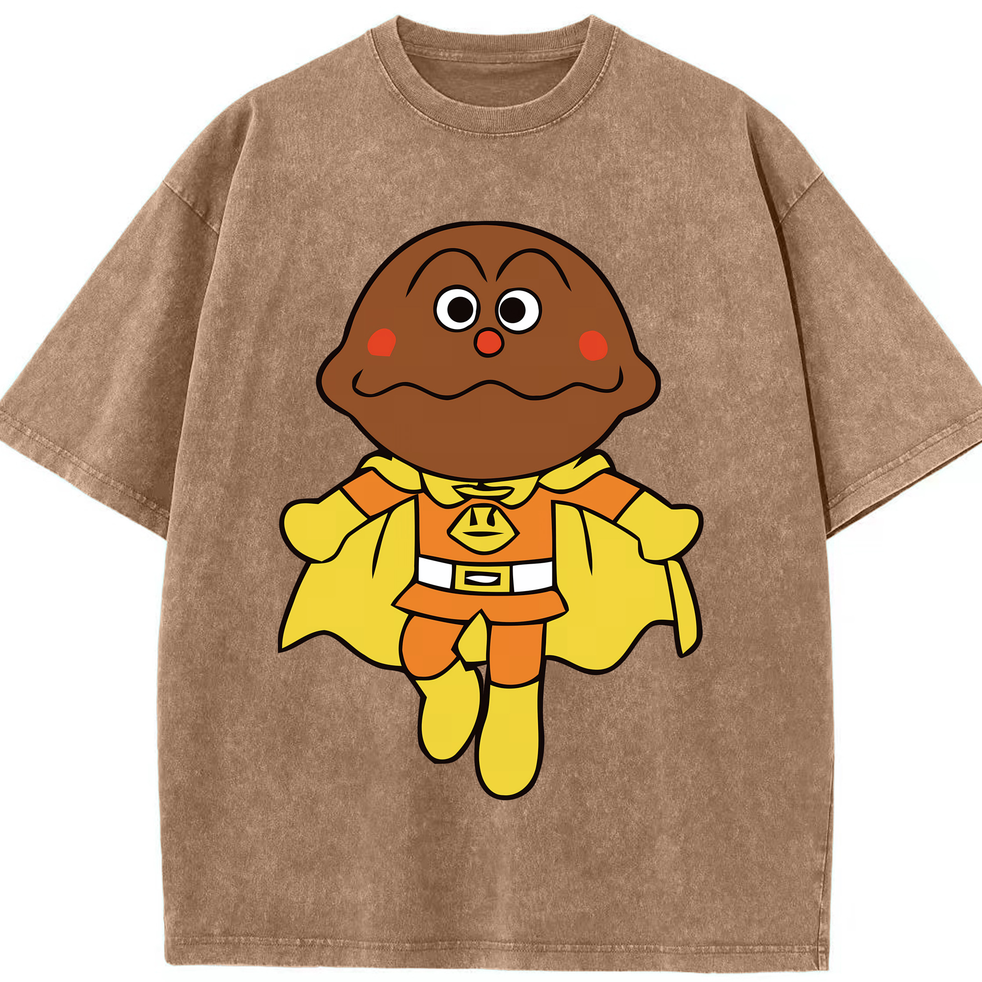 （画像用） アンパンマン Anpanman 綿100% ヴィンテージ風 半袖Tシャツ（フロントプリント）