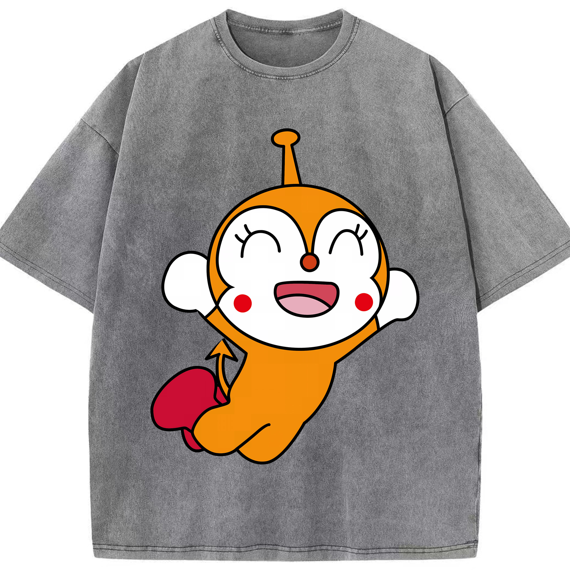 （画像用） アンパンマン Anpanman 綿100% ヴィンテージ風 半袖Tシャツ（フロントプリント）
